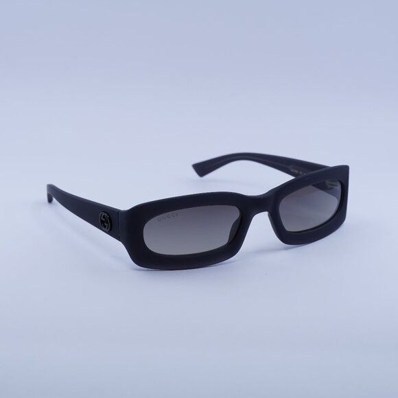 Gucci Gucci GG1786S 001 Sunglasses Dark Grey Opal Rectangle Frame Size ONE SIZE - 1 Thumbnail