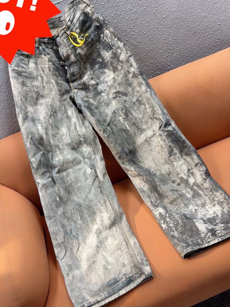Acne Studios acne studios Spilled ink dirty pants 2504-Nextarrow Size US 34 / EU 50 - 1 Thumbnail