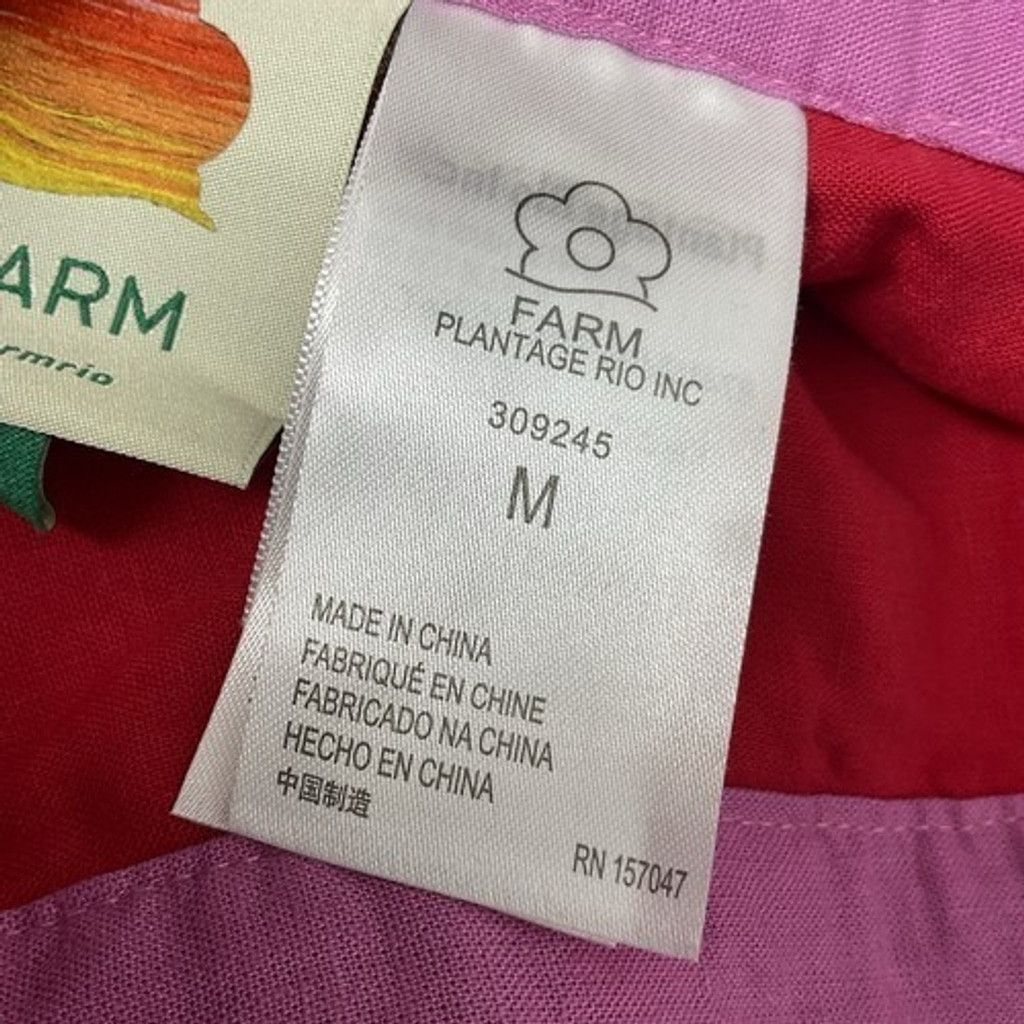 Farm Rio Farm Rio Richilieu Palm Tree Eyelet Midi Wrap Skirt Women M Size 30" / US 8 / IT 44 - 6 Thumbnail