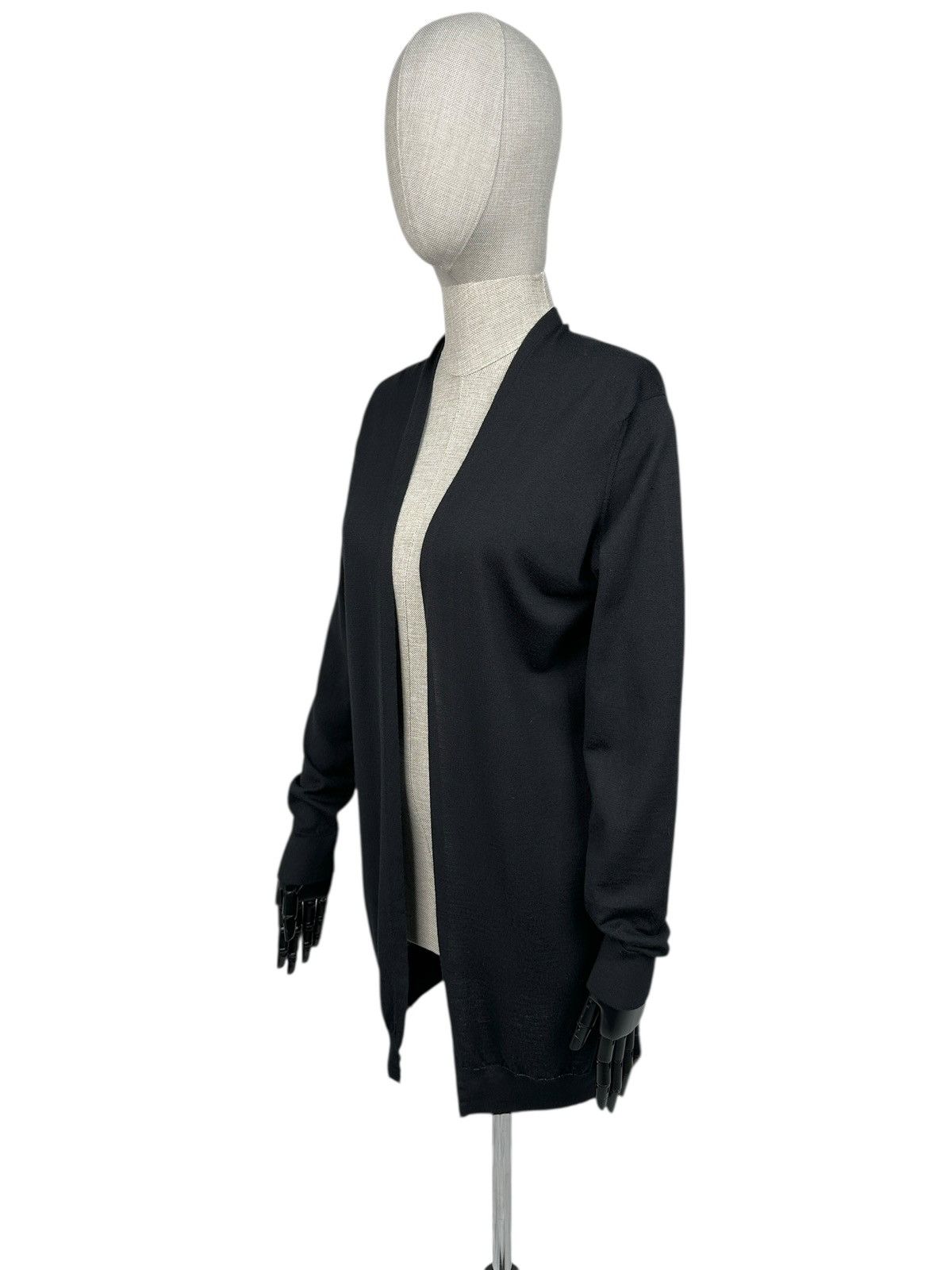 John Smedley JOHN SMEDLEY 100% Merino Wool Extrafine Open Front Cardigan Size L / US 10 / IT 46 - 3 Thumbnail