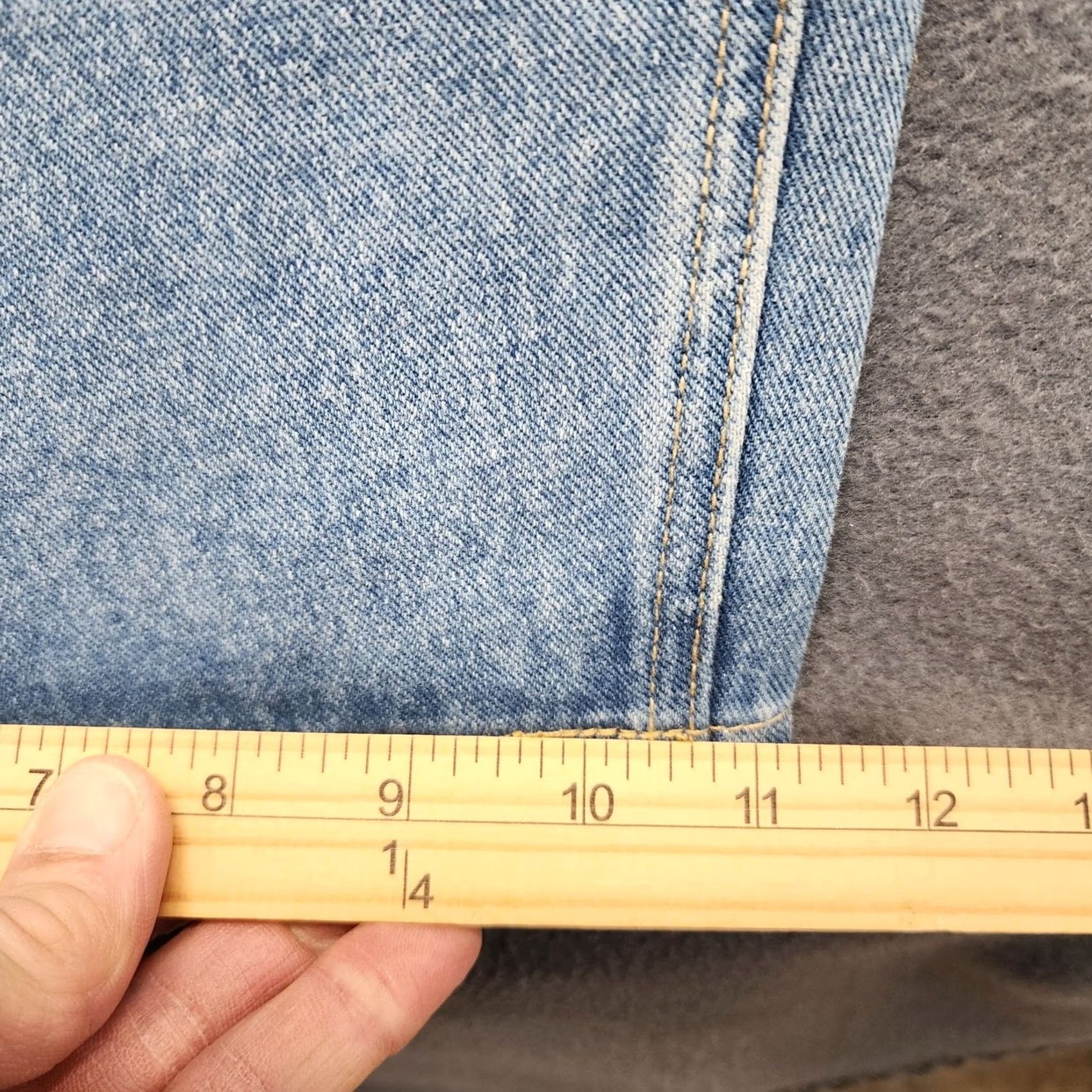 Vintage Rehab Lab Jeans Womens Large Baggy Wide-Leg Light Wash Distressed Dark Fade 5-Pocket Denim Jeans Mens? Size 36" / US 14 / IT 50 - 7 Thumbnail