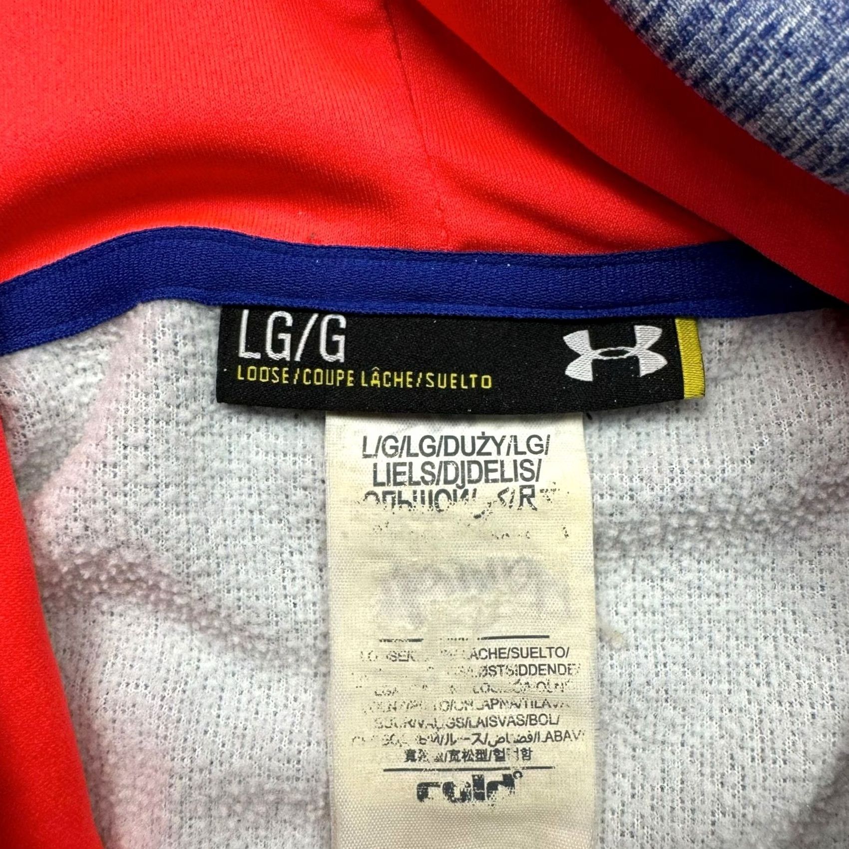 Under Armour VINTAGE Hoodie Under Armour Pink Lavender Pullover Large Womens Regular Sleeve Long Solid 100% Polyester Logo Embroidered Size L / US 10 / IT 46 - 5 Thumbnail