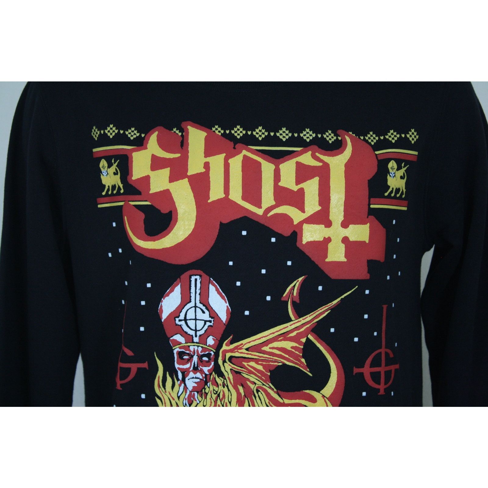 Hot Topic NWT Ghost Band Papa Emeritus Black Crewneck Sweatshirt Size US M / EU 48-50 / 2 - 2 Thumbnail