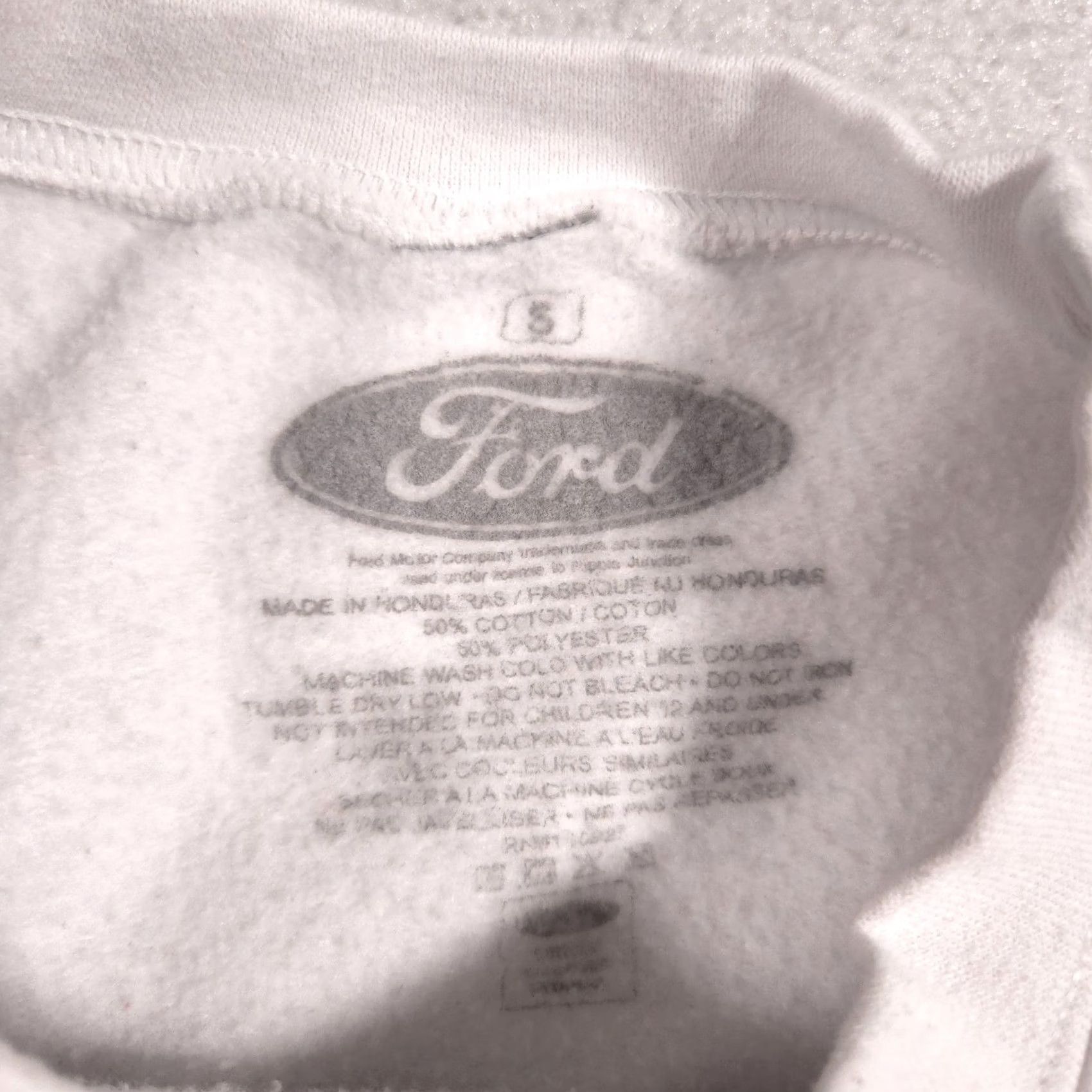 Ford Ford Mustang Sweatshirt Adult S White Graphic Pullover Fleece Racing Car Size S / US 4 / IT 40 - 5 Thumbnail
