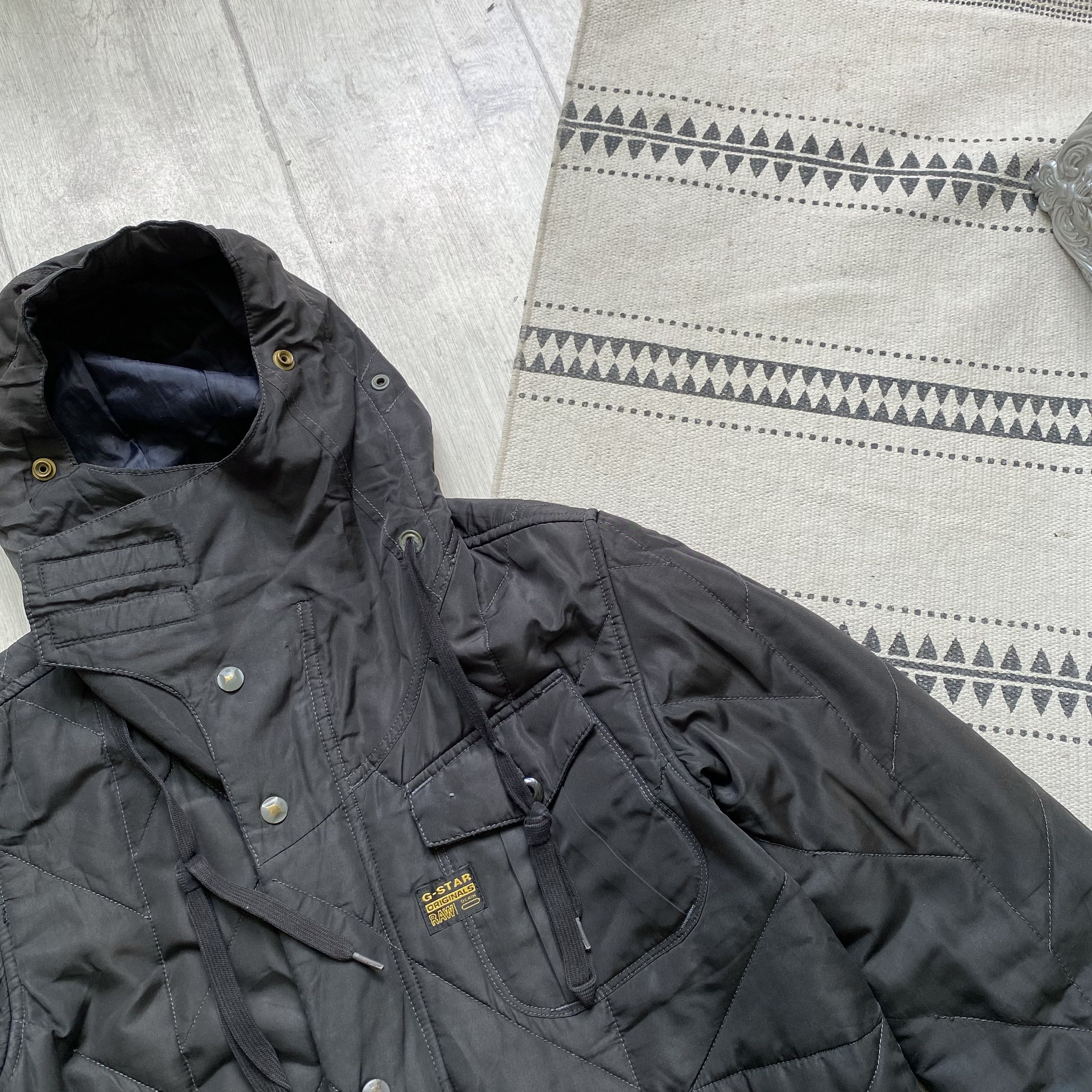 G-Star Vintage G-Star Raw jacket hooded overshirt. Dark Gray Size US S / EU 44-46 / 1 - 5 Thumbnail