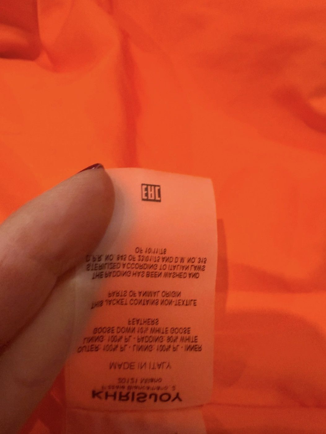 Khrisjoy Khrisjoy Oversized Down Puffer Jacket Bright Orange Size S / US 4 / IT 40 - 3 Thumbnail