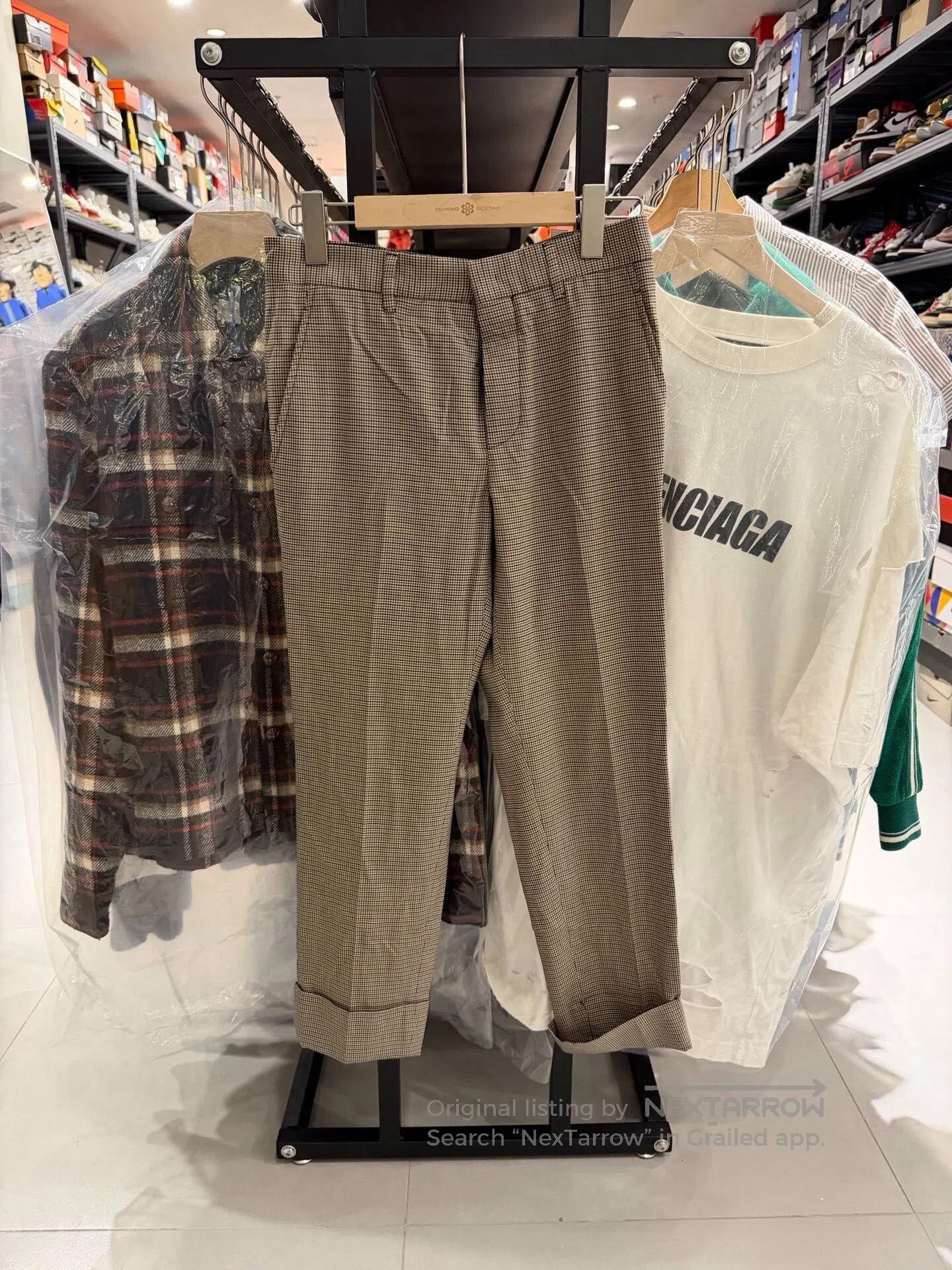 Miu Miu Miu Miu Women's Plaid Suit Pants. Size 37" - 3 Thumbnail