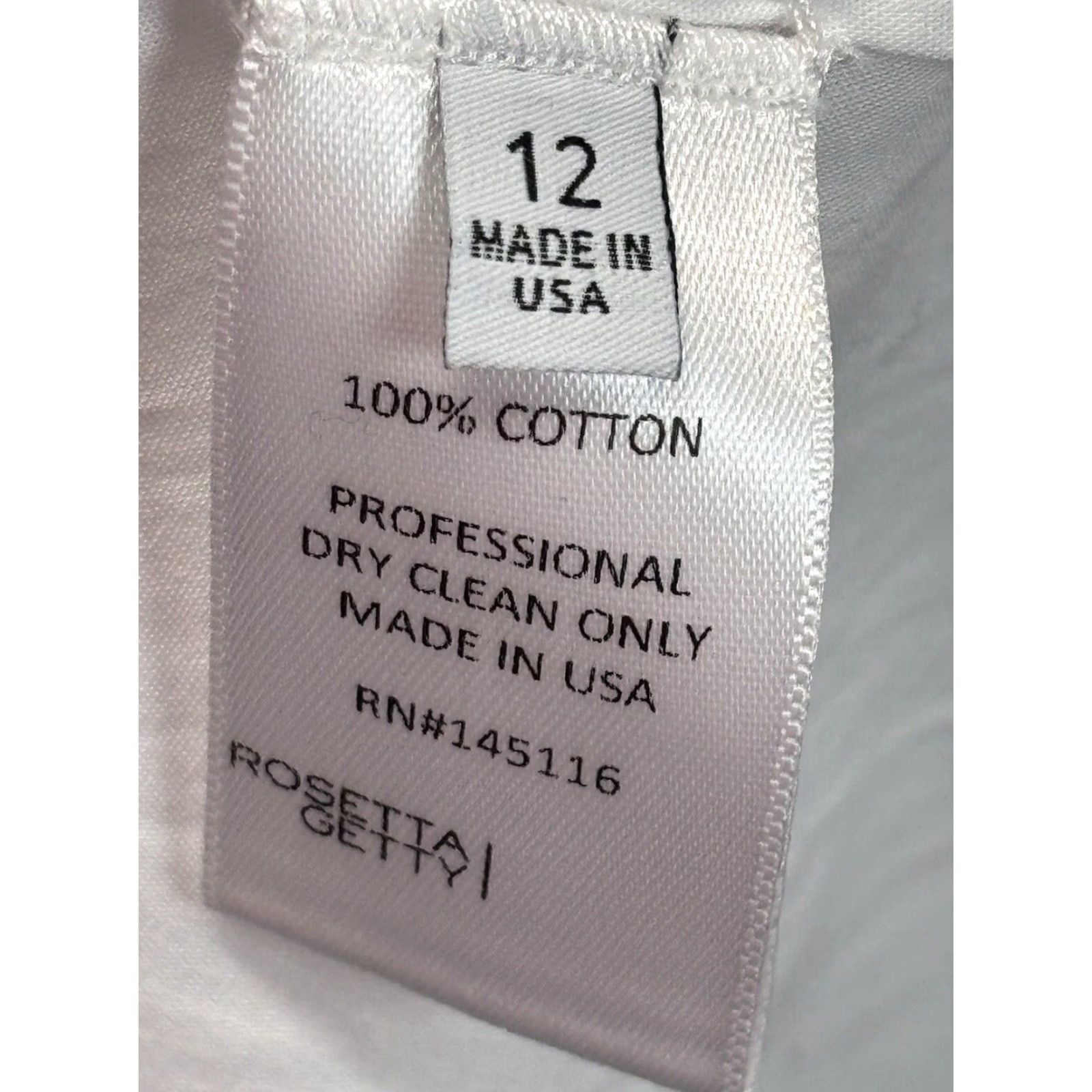 Rosetta Getty VINTAGE Rosetta Getty Long Shirt Dress Sz 12 Women’s White Cotton Classic Casual Size XL / US 12-14 / IT 48-50 - 8 Thumbnail