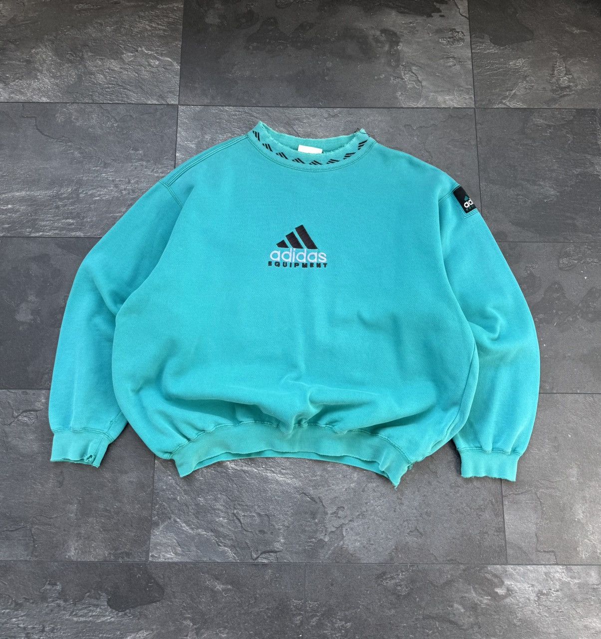 Adidas × Streetwear × Vintage Vintage adidas eqt equipment rare oversize sweatshirt Size US XL / EU 56 / 4 - 1 Thumbnail