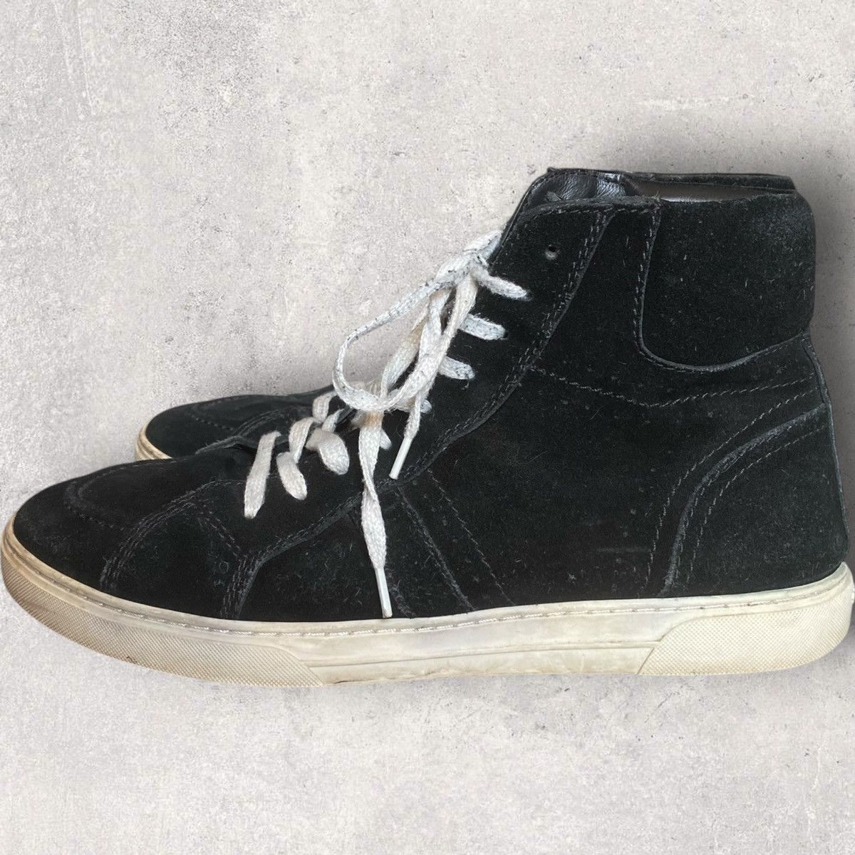Saint Laurent Paris SLP Black Suede Joe Mid Top Size US 9 / EU 42 - 2 Thumbnail
