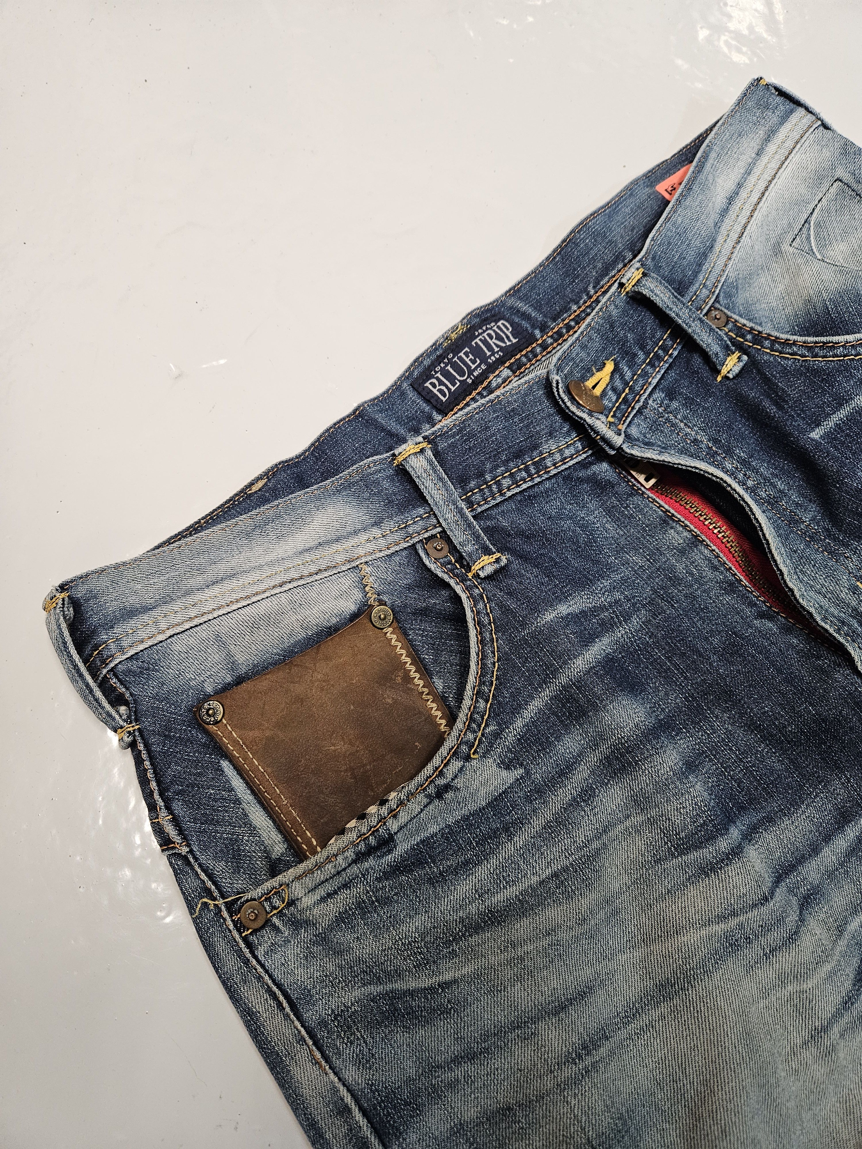 Edwin Edwin blue trip distressed washed bootcut denim Size US 34 / EU 50 - 9 Thumbnail