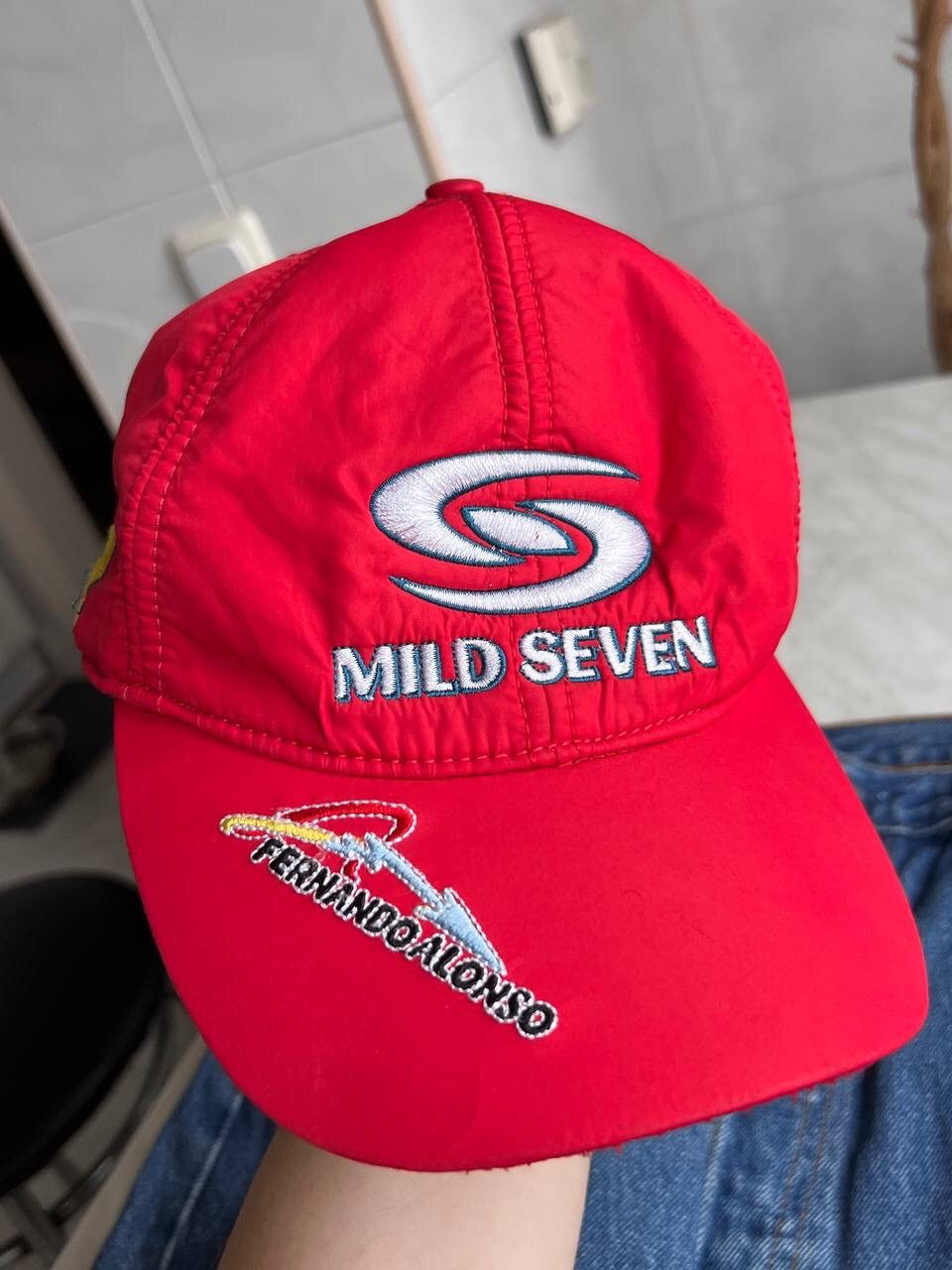 Formula 1 Mild Seven Team Renault F1 Fernando Alonso Racing Cap Hat Size ONE SIZE - 3 Thumbnail