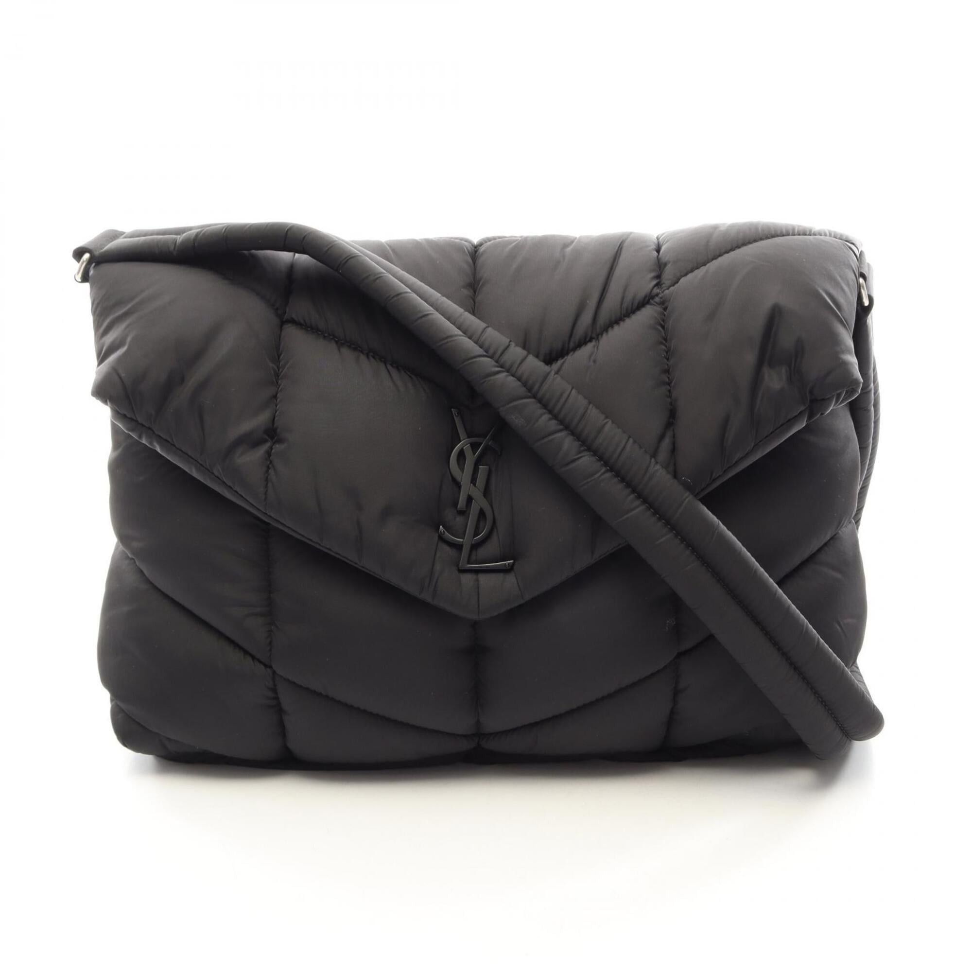 Yves Saint Laurent Yves Saint Laurent Saint Laurent Paris Puffer Quilted Shoulder Bag/Handbag, Nylon, Women's, Black, 733630 Size ONE SIZE - 1 Thumbnail