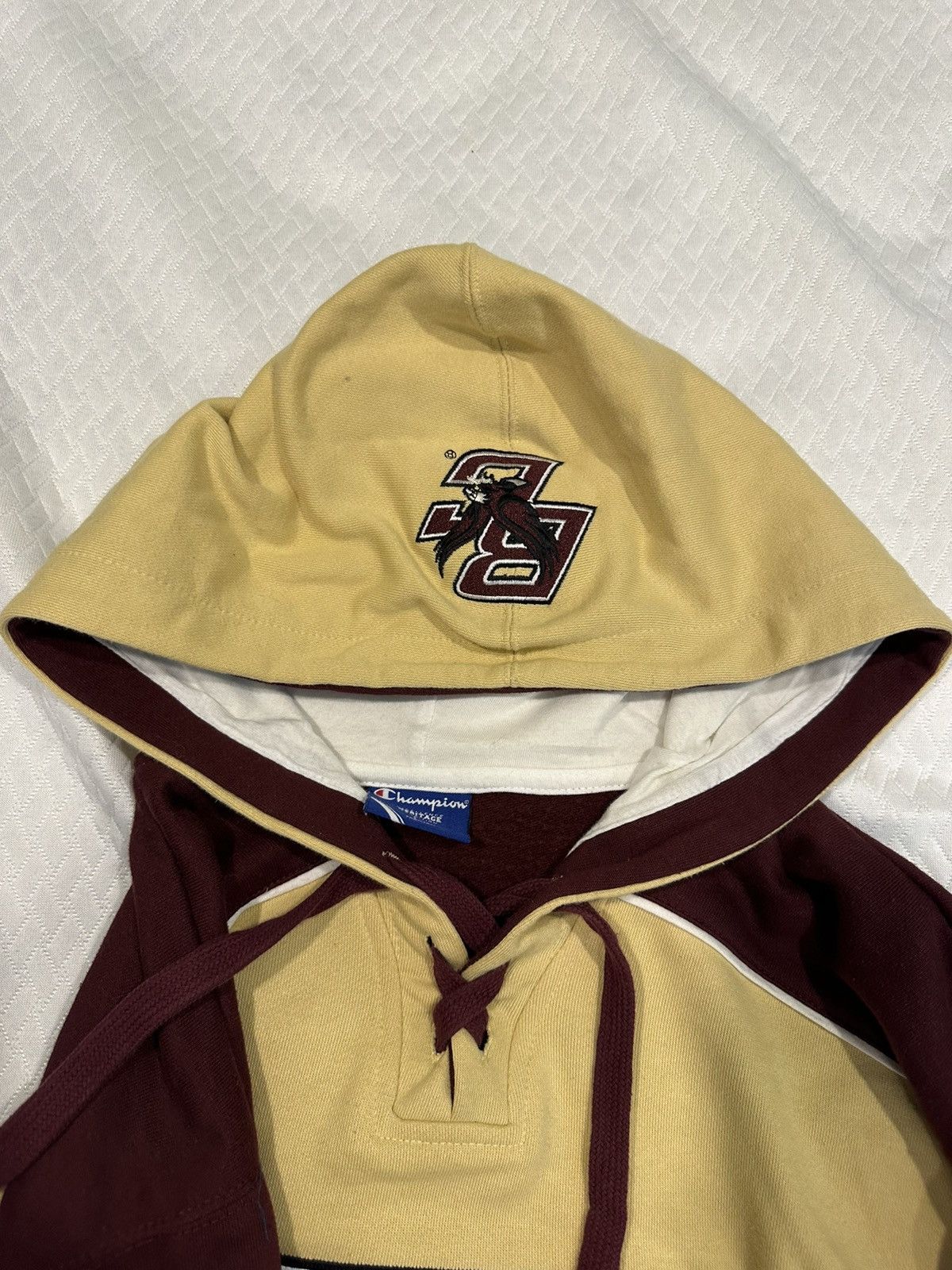 Champion Boston College Champion Vintage Hoodie Size US L / EU 52-54 / 3 - 3 Thumbnail