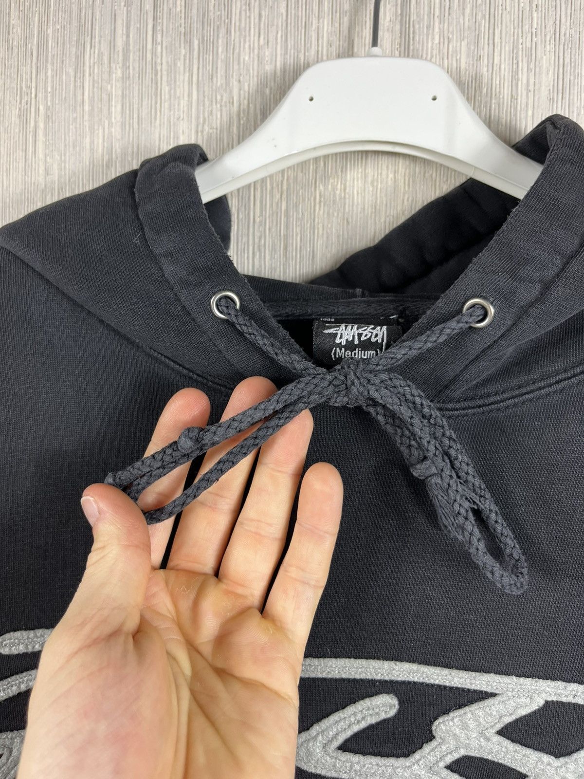 Stussy × Vintage Vintage 80s Stussy central big logo y2k hoodie sweatshirt Size US M / EU 48-50 / 2 - 12 Thumbnail
