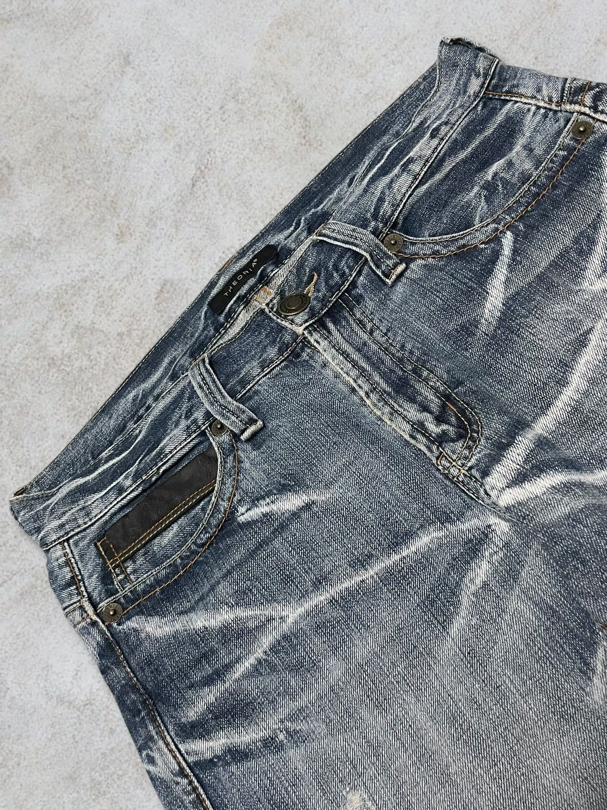 Undercover Vintage Japanese Whisker Wash Buckle Back Ripped Loose Jeans Size US 32 / EU 48 - 11 Thumbnail