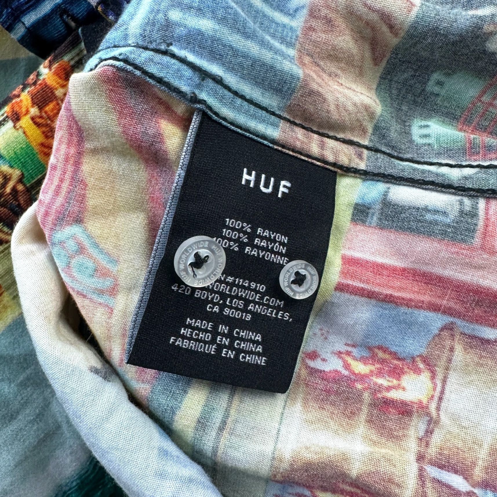Huf Street Fighter Huf Shirt Mens Medium All Over Print Stage Resort All Over Print Size US M / EU 48-50 / 2 - 7 Thumbnail
