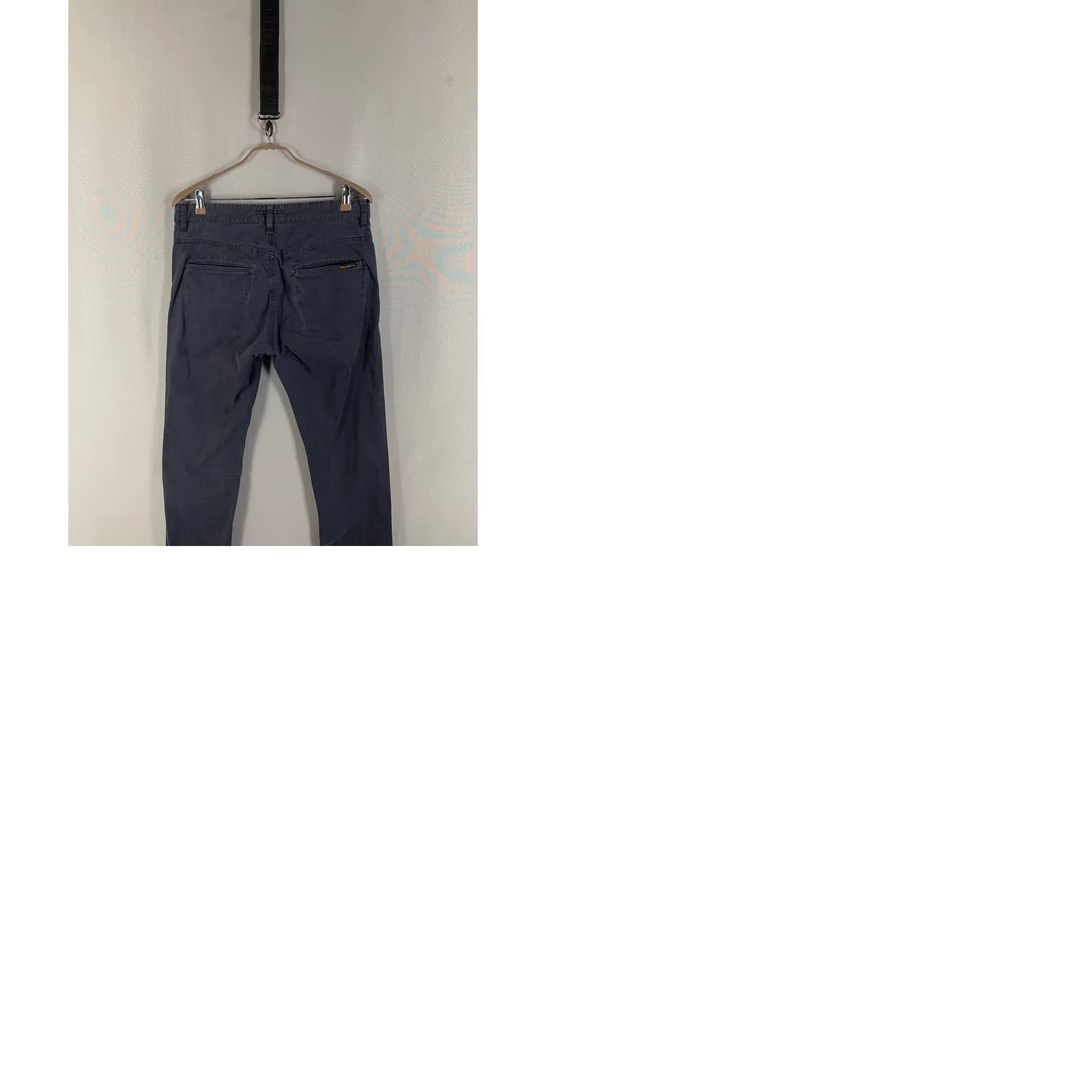 Nudie Jeans Nudie Jeans Co Chino Pants Navy Blue Straight Leg 33x36 Mens Regular Size 33x36 Navy Blue Comfort Stretch Pockets Vintage No Size US 33 - 10 Thumbnail