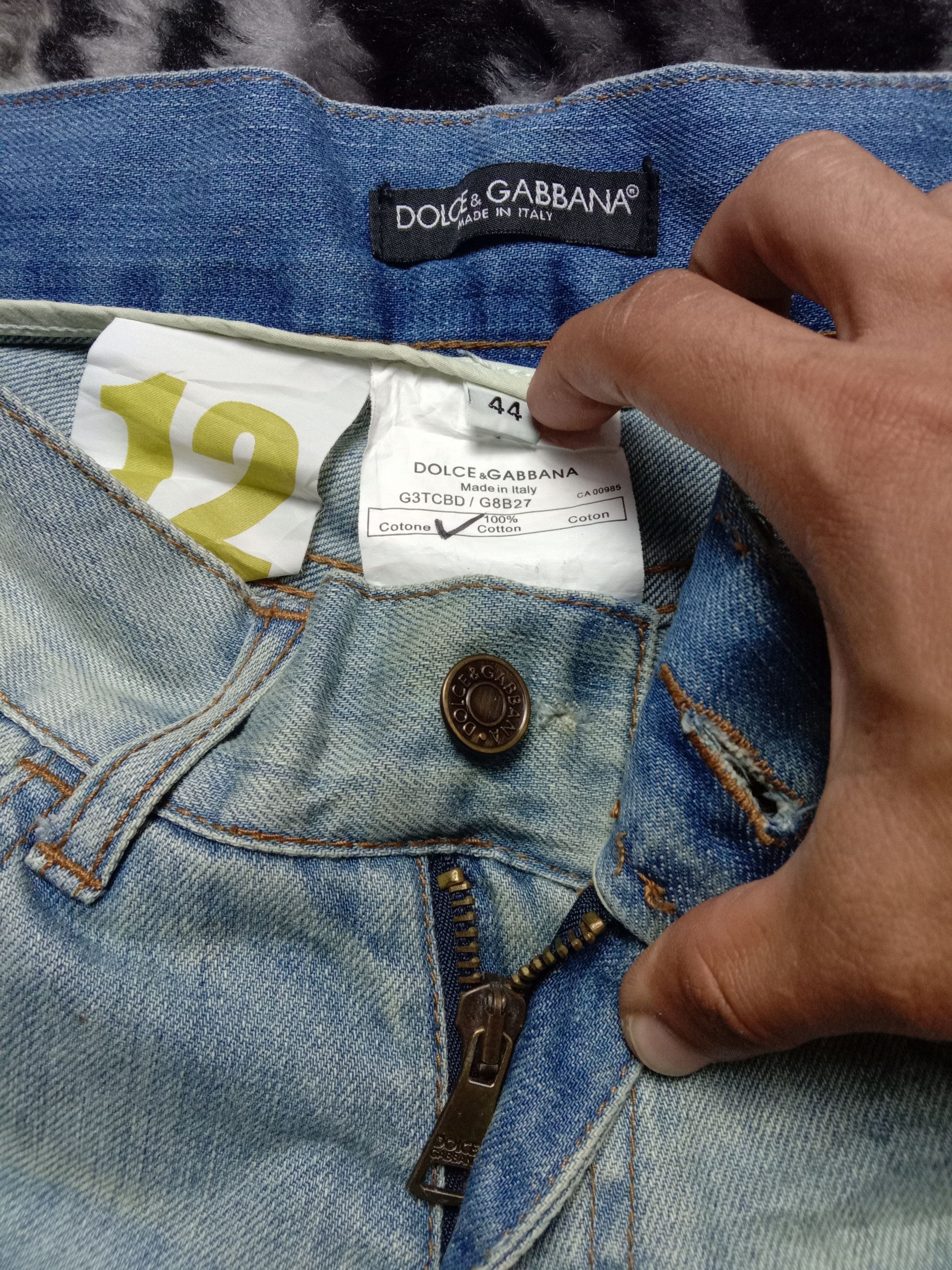 Dolce & Gabbana Dolce Gabbana rare Distressed Jeans Size US 28 / EU 44 - 9 Thumbnail