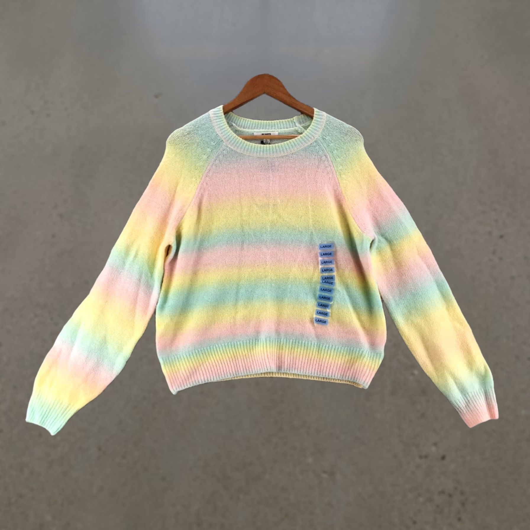 BB Dakota Bb Dakota Pullover Sweater Womens L Multicolor Wool Blend Round Neck Long Sleeve Shirt Size L / US 10 / IT 46 - 1 Thumbnail