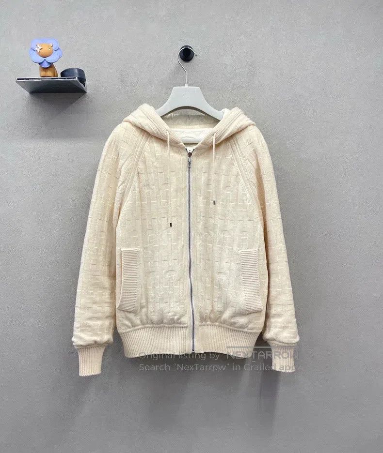 Hermes Hermes Off-white jacket Size 4XL / US 24-26 - 1 Thumbnail