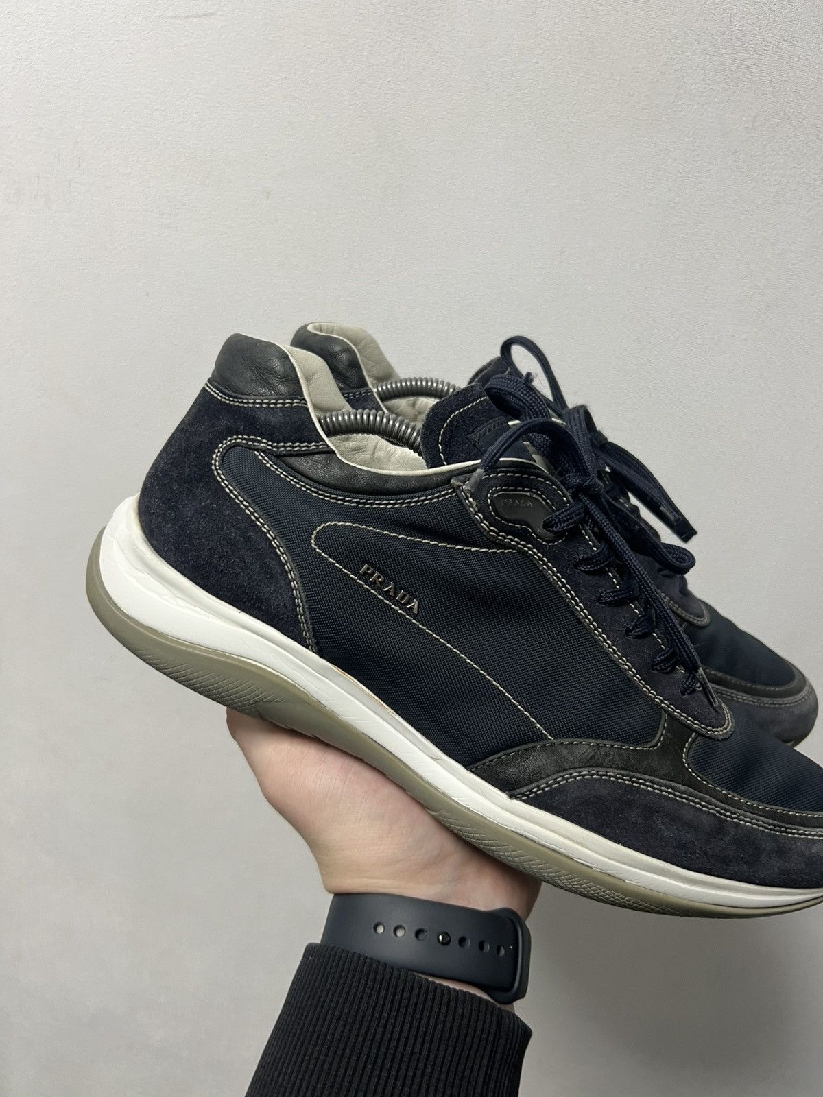 Prada Vintage Prada Blue American Cup Luxury Sneakers Size US 9 / EU 42 - 2 Thumbnail