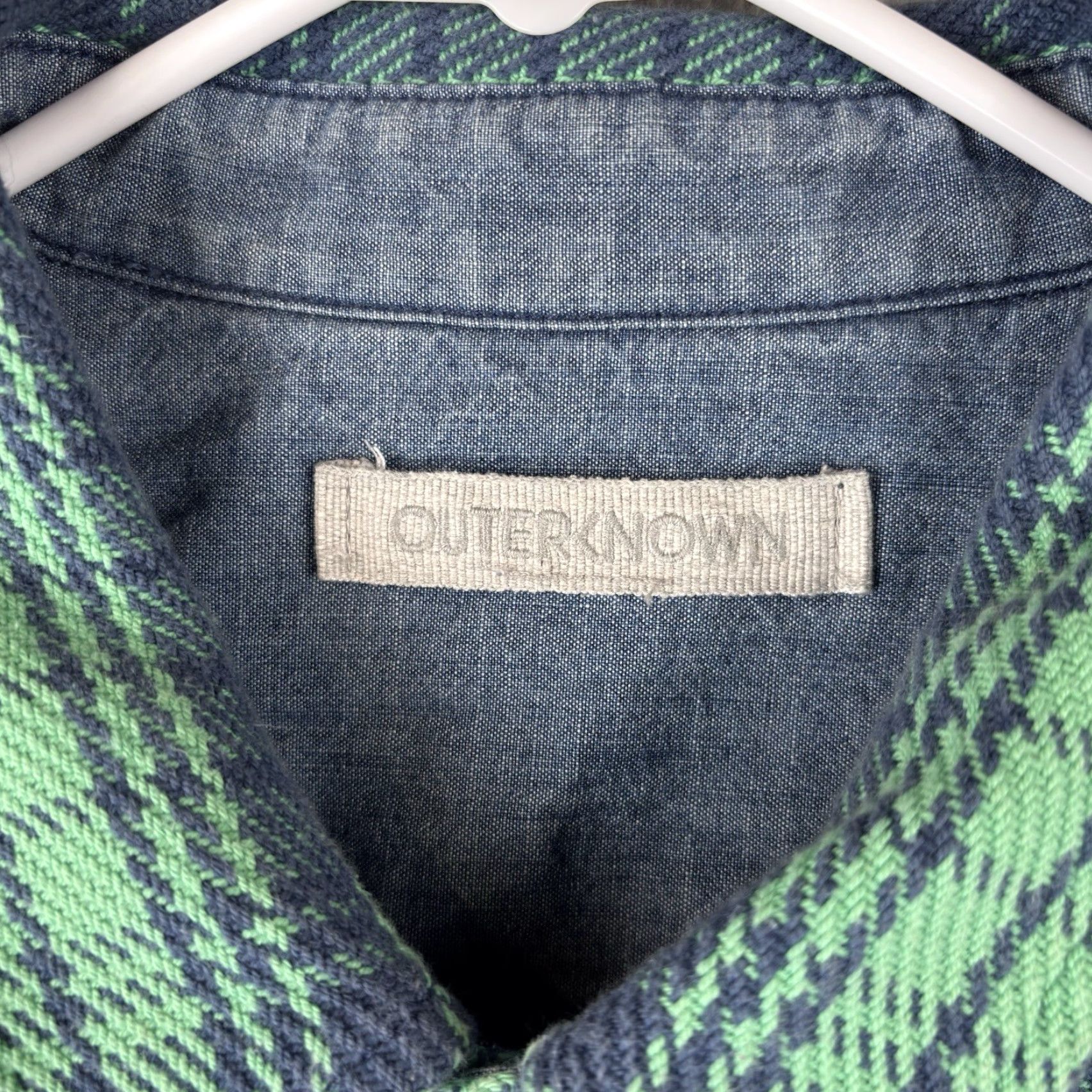 Outerknown VINTAGE Outerknown Button-Up Shirt Mens Small Green Plaid Cotton Flannel Outdoor Pocketed Size US S / EU 44-46 / 1 - 2 Thumbnail