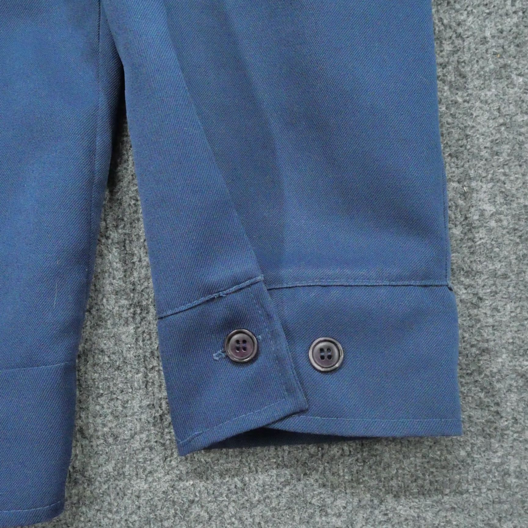Vintage VINTAGE Aero Jacket Mens 2XL Blue 90s Workwear Zip Coat/Snap Mid-Length Size US XXL / EU 58 / 5 - 2 Thumbnail