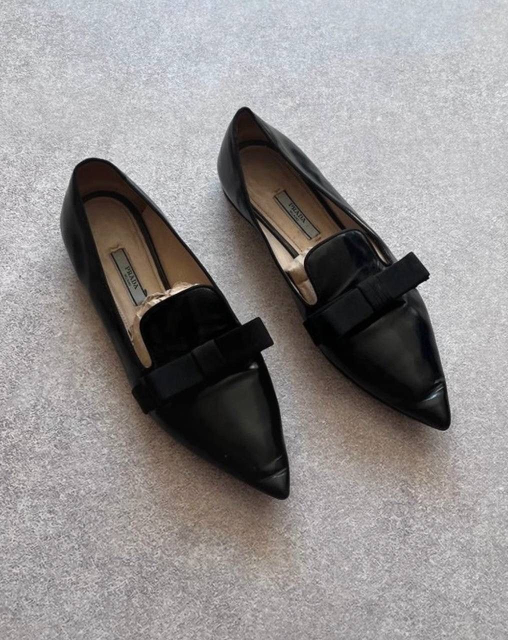 Prada Vintage Prada Low Archival Leather Flats EUR 38.5 Size US 8.5 / IT 38.5 - 1 Thumbnail