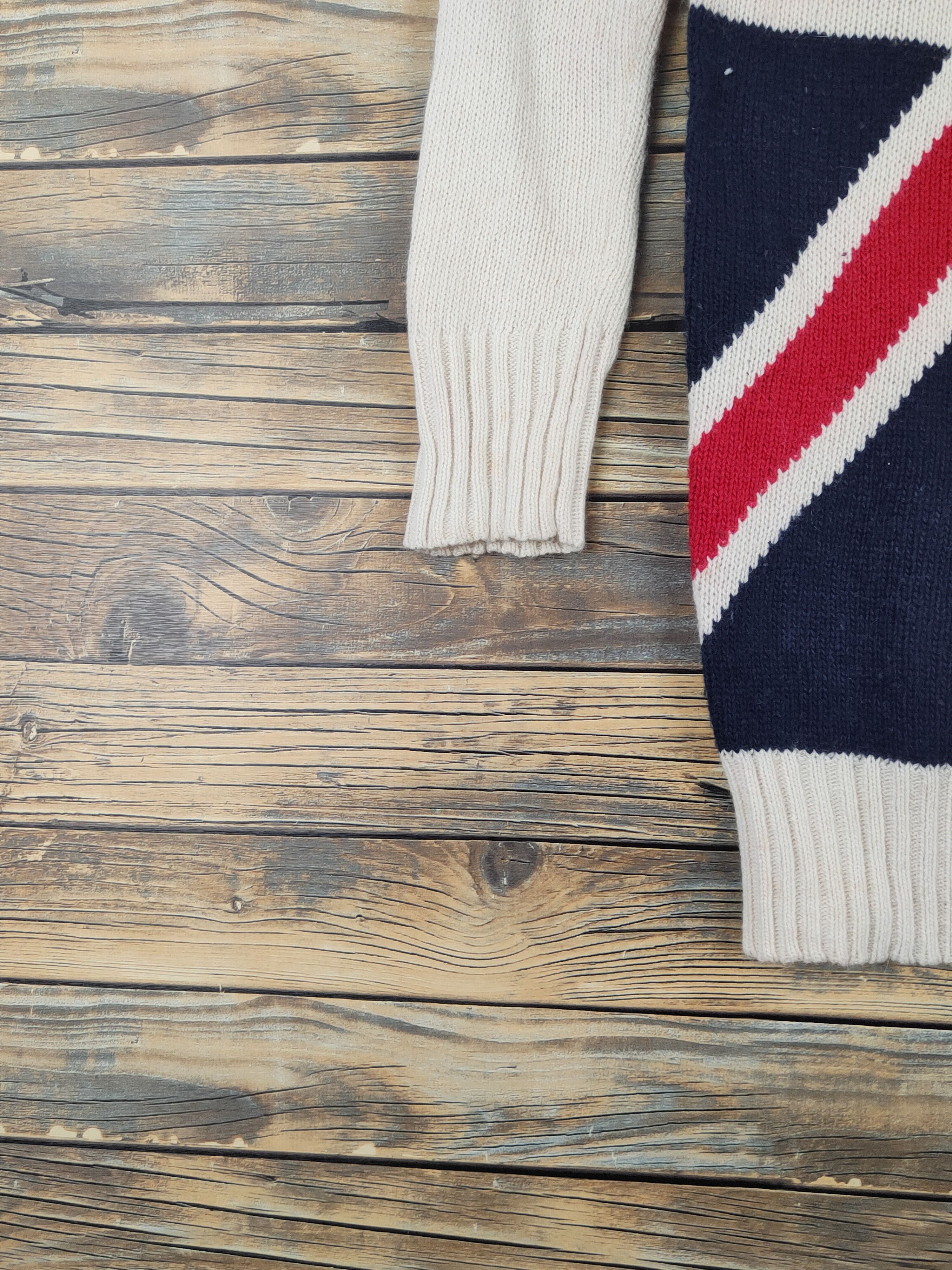 Homespun Knitwear × Japanese Brand × Vintage Remix Brown Knitwear Sweatshirts #W1084 Size S / US 4 / IT 40 - 4 Thumbnail
