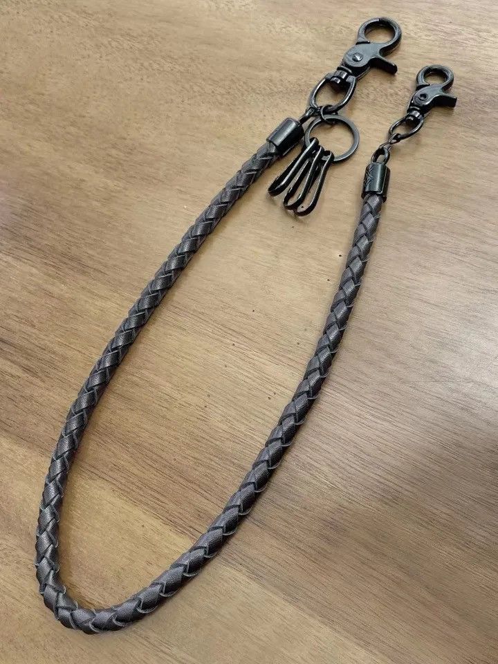 Jewelry Classic Braided Leather Rope Pants Chain Size ONE SIZE - 5 Thumbnail