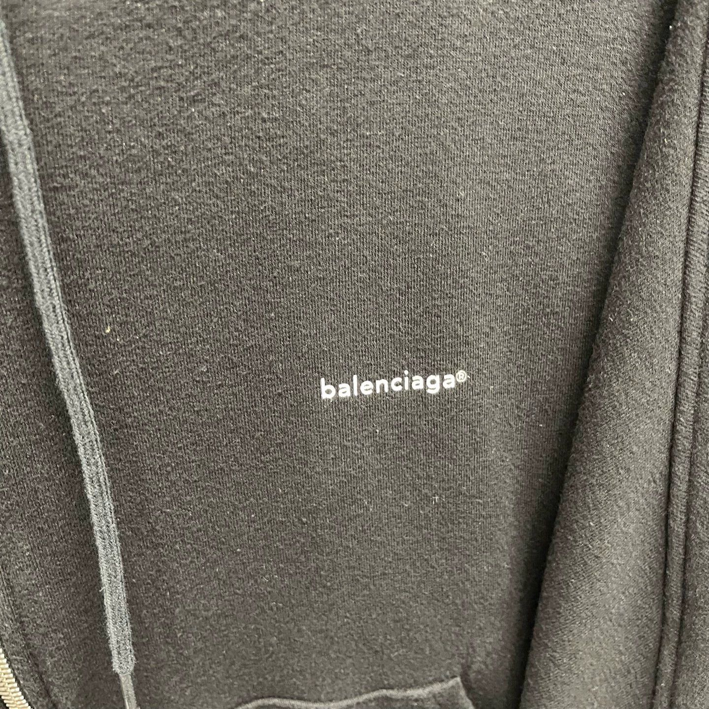 Balenciaga Balenciaga mini logo zip solid hooded jacket XS Size US XS / EU 42 / 0 - 4 Thumbnail
