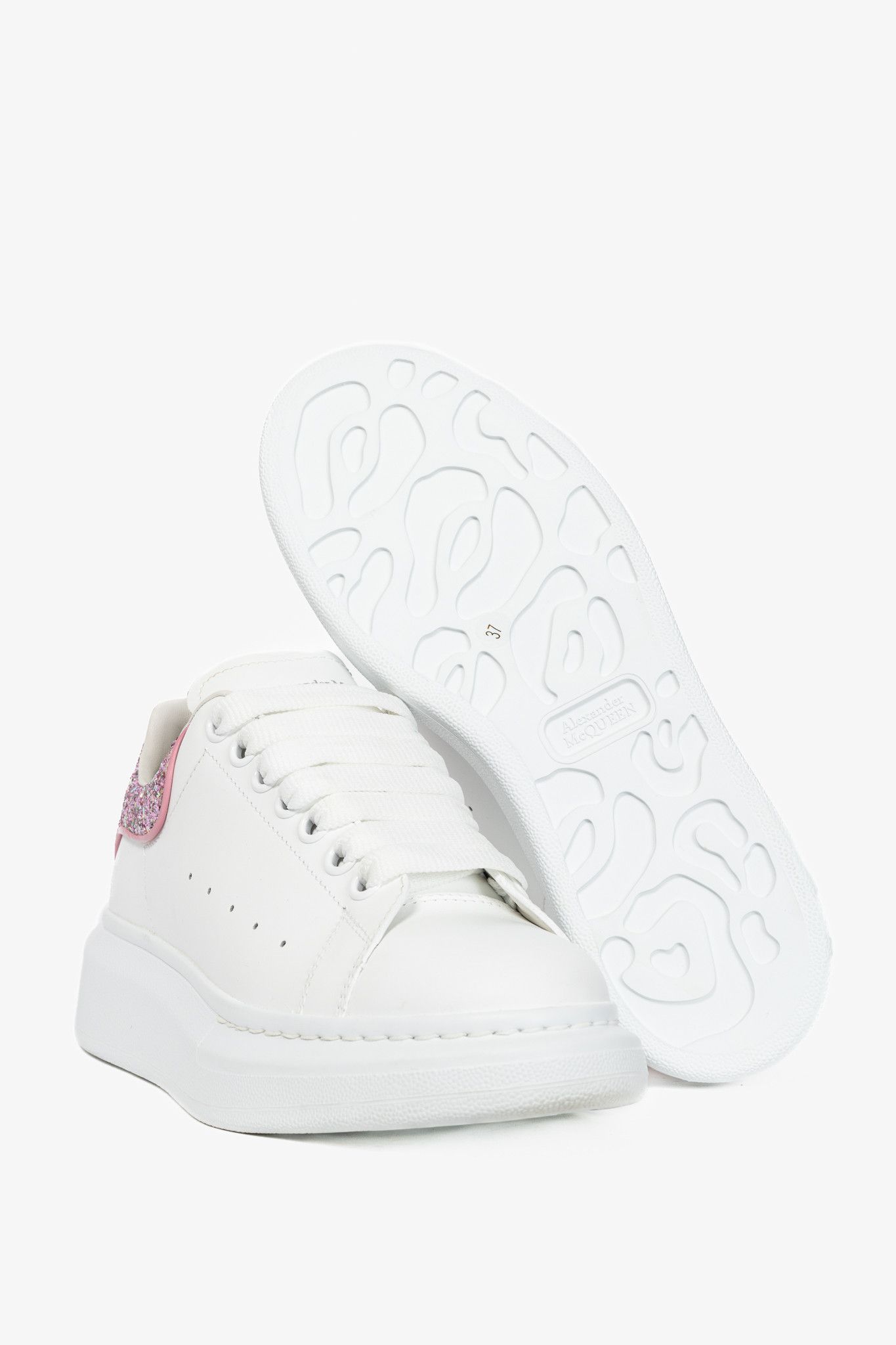 Alexander McQueen Alexander McQueen Larry Glitter Lace-Up Sneakers Size US 6.5 / IT 36.5 - 4 Thumbnail