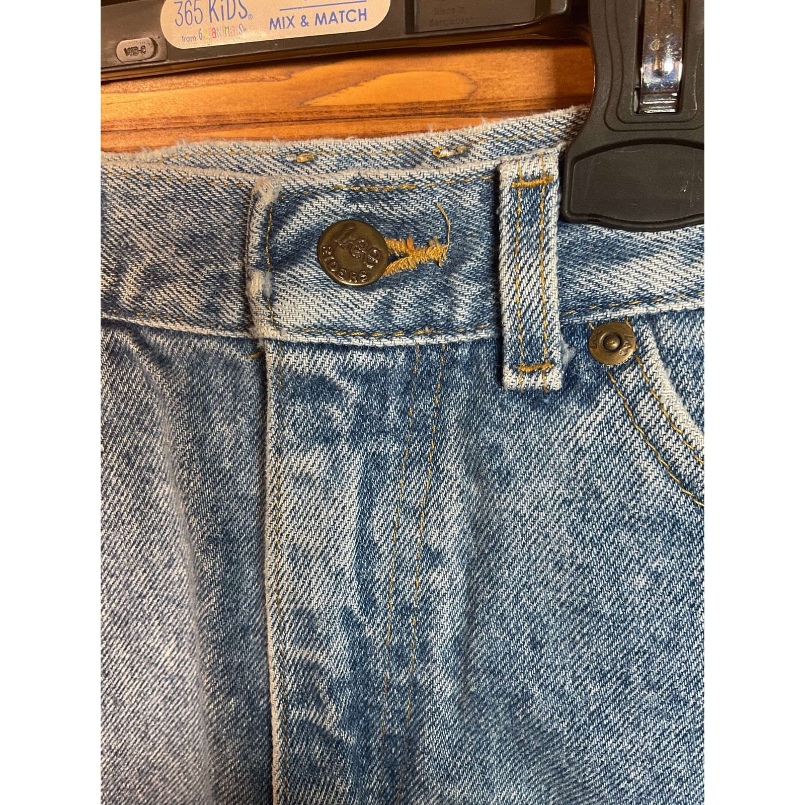 Lee Vintage 1970s Lee R Mr Denim Cut Off Shorts 27.5 Waist High Size 27" / US 4 / IT 40 - 3 Thumbnail