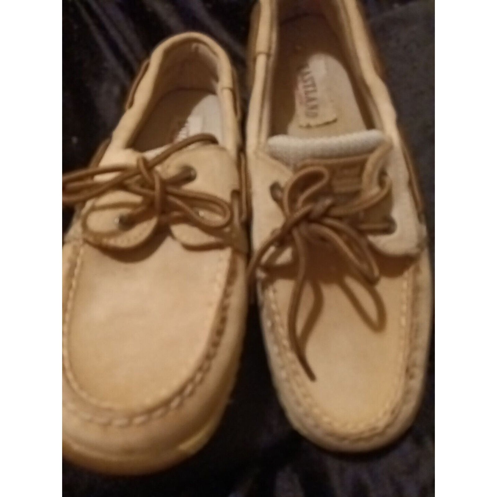 Eastland Eastland Shoes Womens 7 M Tan Leather Boat Shoes slippers Size US 7 / IT 37 - 1 Thumbnail