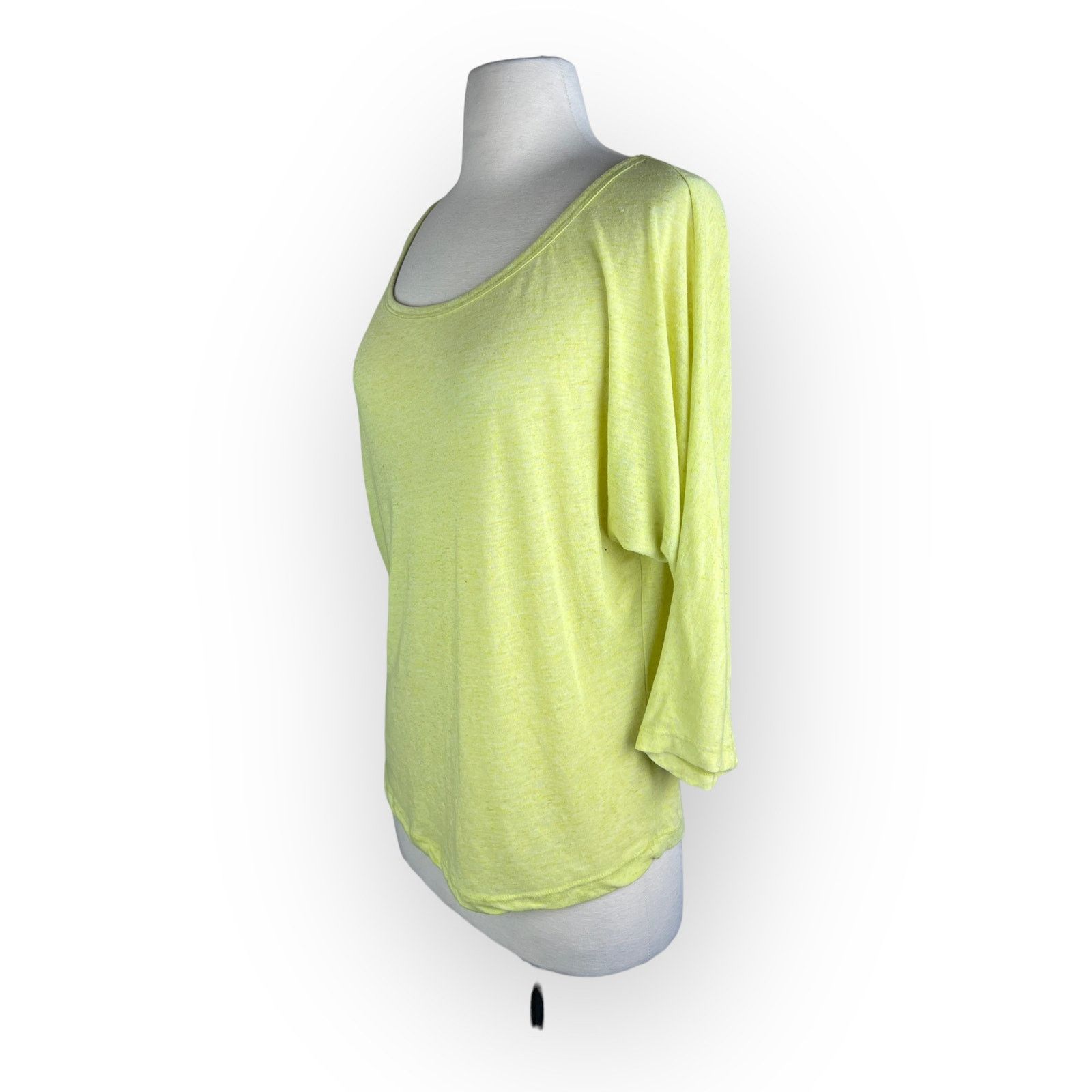 Vintage Mossimo Supply Co Vintage Y2K 3/4 Sleeve Neon Lime Green Size M / US 6-8 / IT 42-44 - 6 Thumbnail