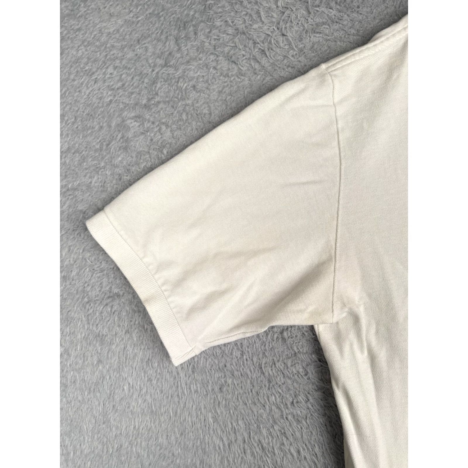 Ralph Lauren VINTAGE Ralph Lauren Polo Shirt Men L White 100% Cotton Pony Made USA Mens Polo Shirts 100% Cotton White Polo Shirt Size US L / EU 52-54 / 3 - 3 Thumbnail