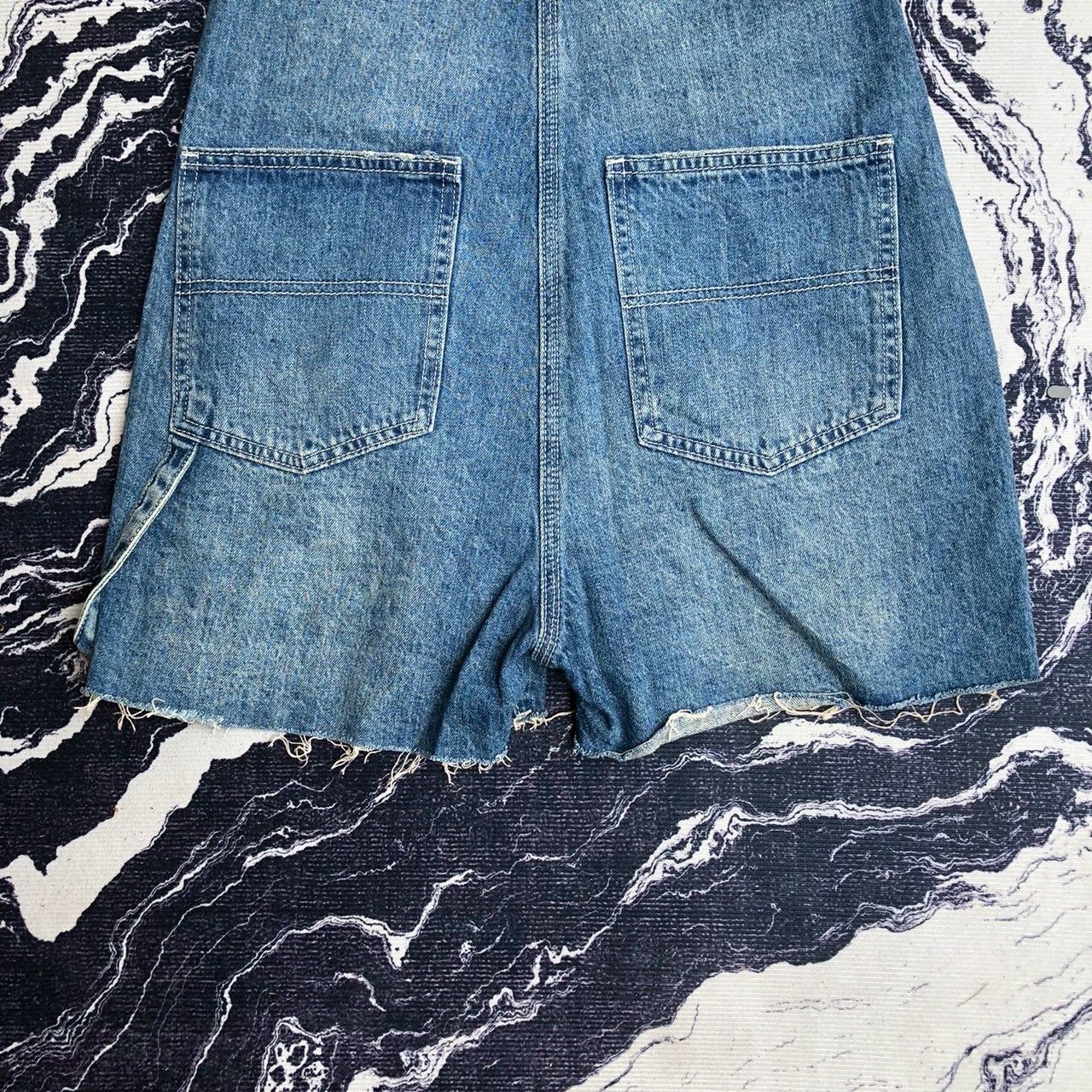 R13 R13 Distressed Denim Short Overalls Size 30" / US 8 / IT 44 - 6 Thumbnail
