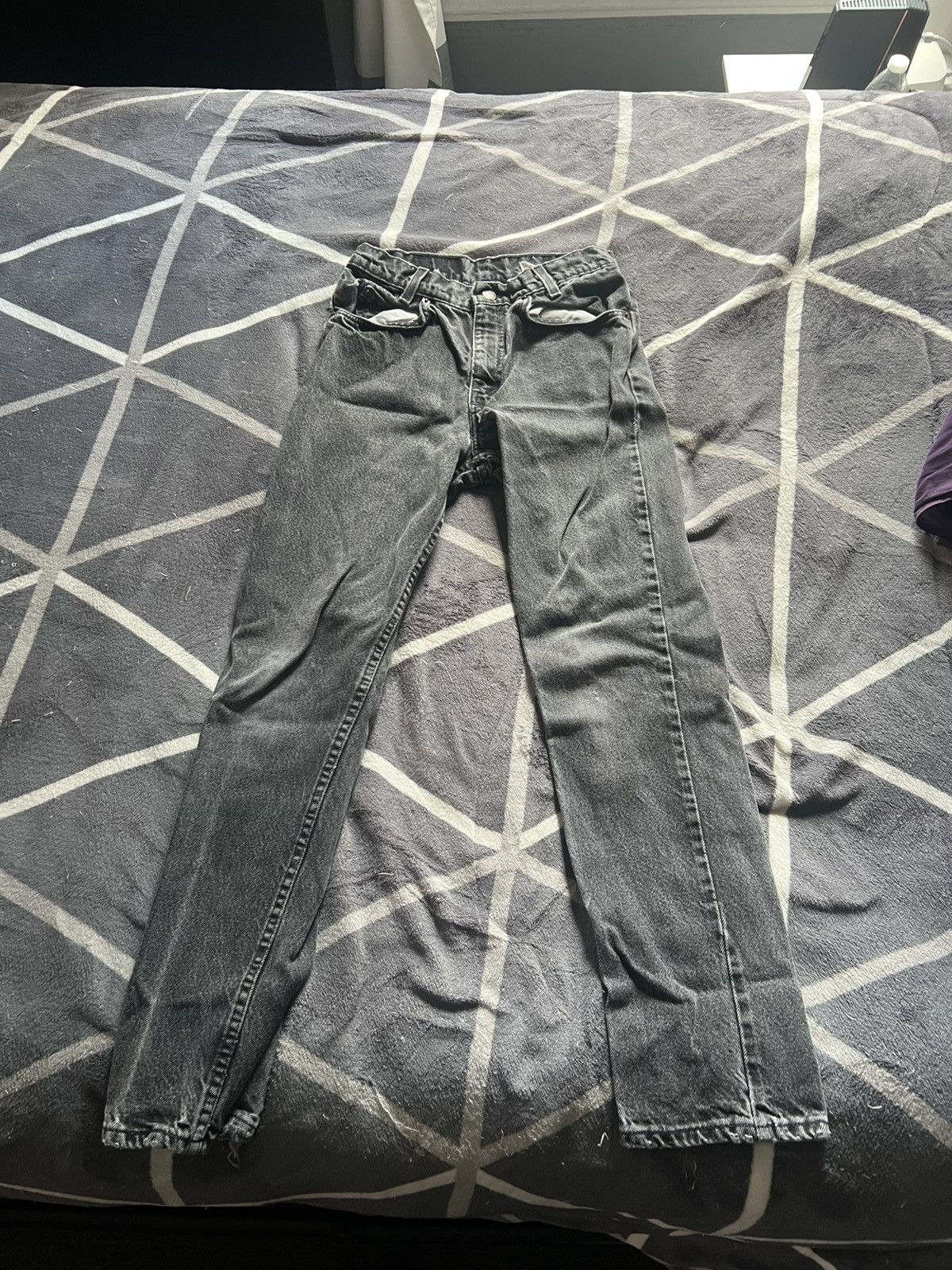 Levi's × Levi's Vintage Clothing × Vintage 90s Levi’s 505 Faded Black Jeans Size US 29 - 1 Thumbnail