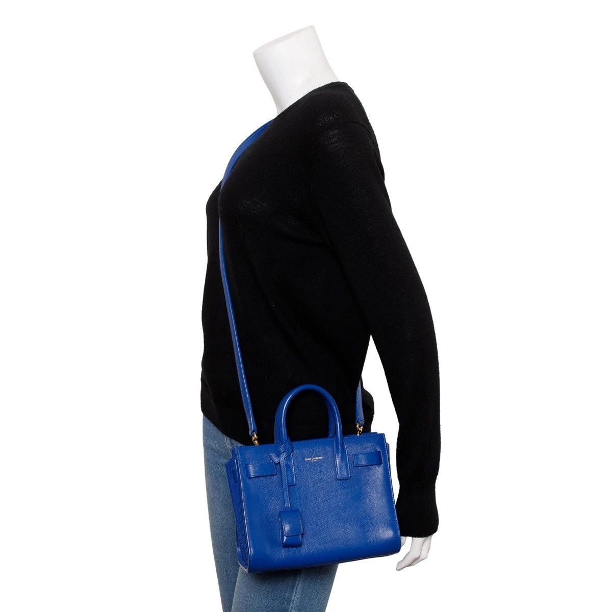 Saint Laurent Paris SAINT LAURENT Blue Leather Bag Size ONE SIZE - 2 Thumbnail