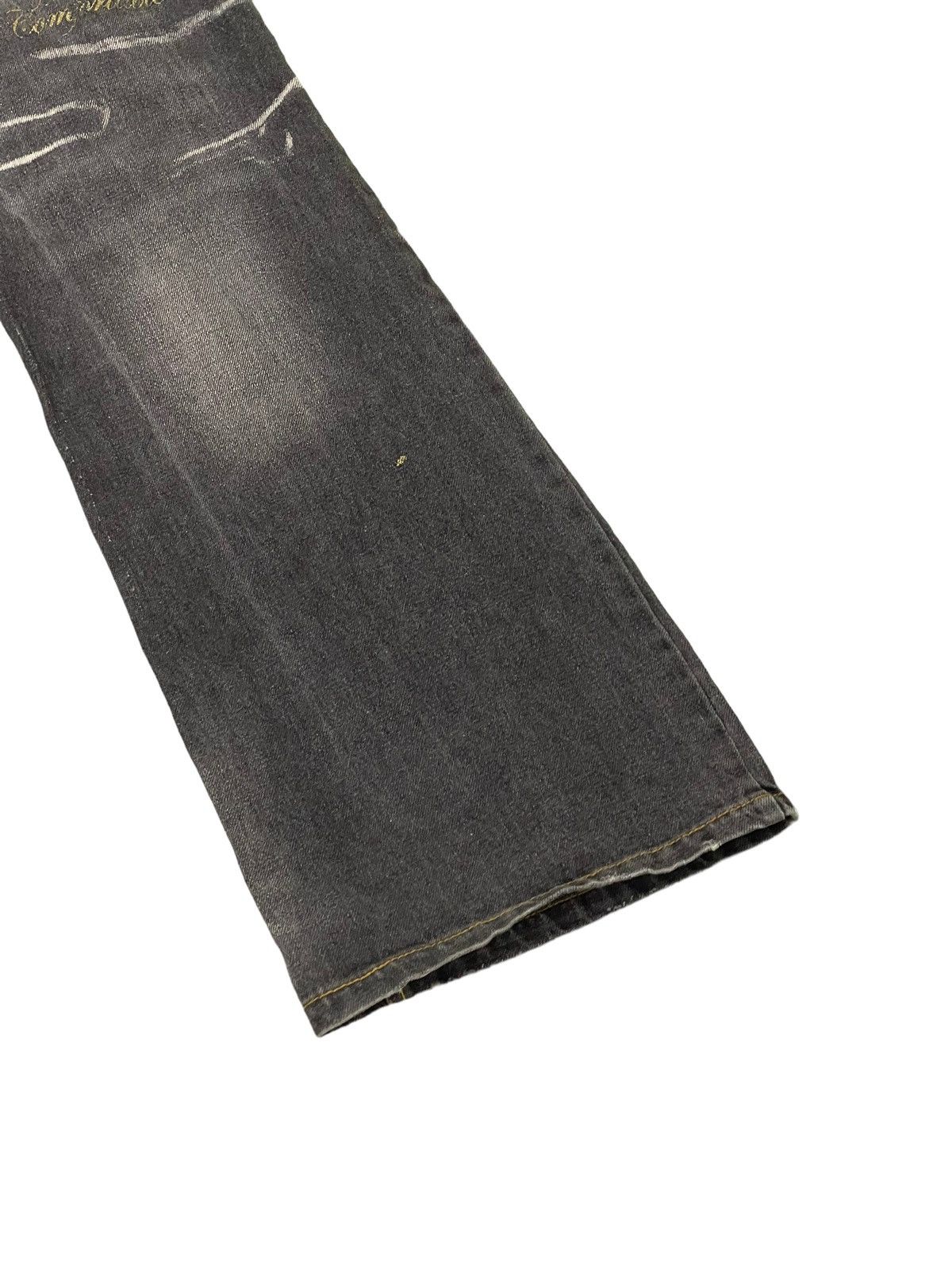 Japanese Brand Flare Jeans Yellow Ranking Distress Faded Boot Cut 7🟦4 Size US 31 - 14 Thumbnail