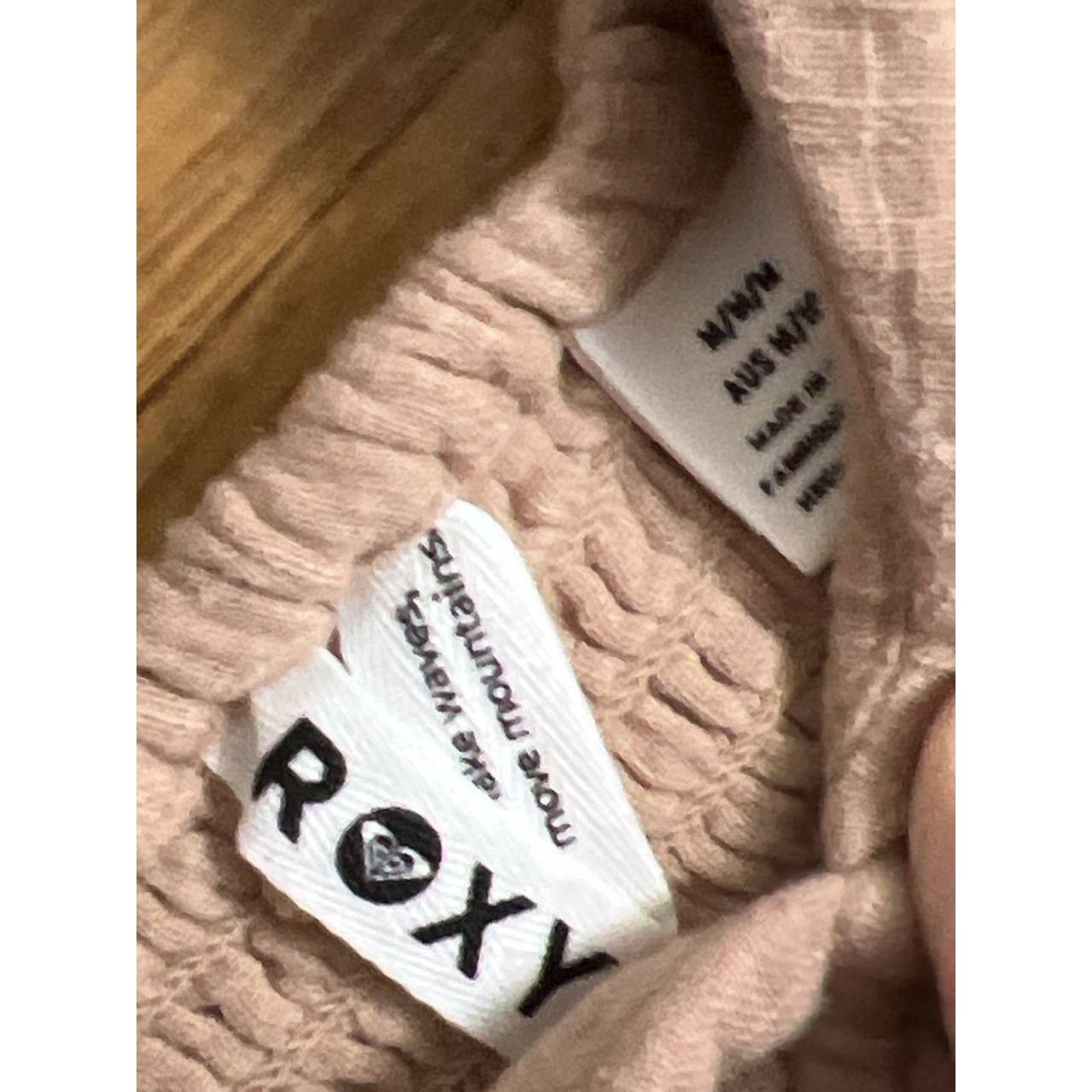 Robyn Lynch Roxy Palmy Cotton Gauze Midi Dress Taupe Medium A01896 Size M / US 6-8 / IT 42-44 - 4 Thumbnail