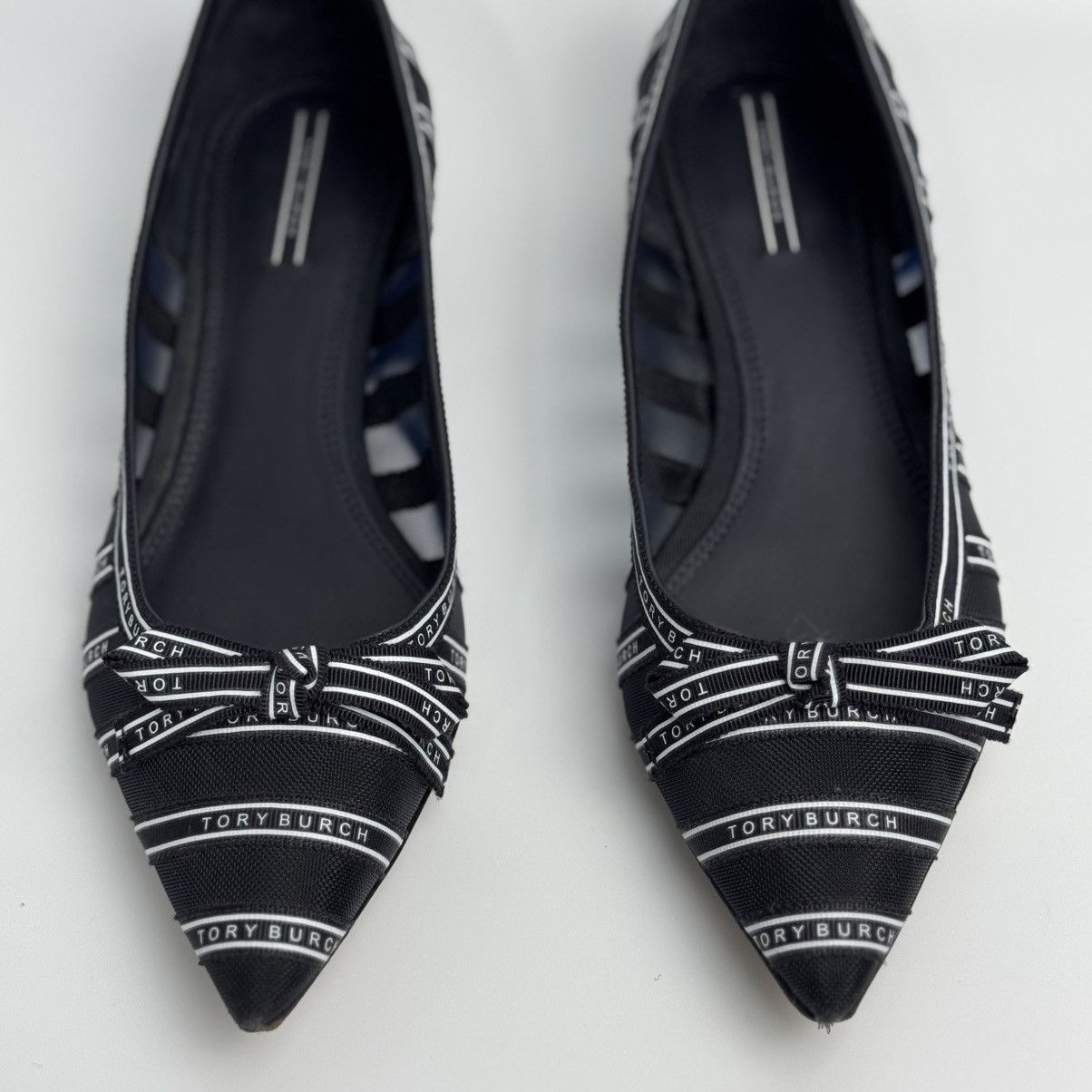 Tory Burch Tory Burch Penelope 20mm Mesh Flats Pointed Toe Logo🖤 Size US 6 / IT 36 - 6 Thumbnail
