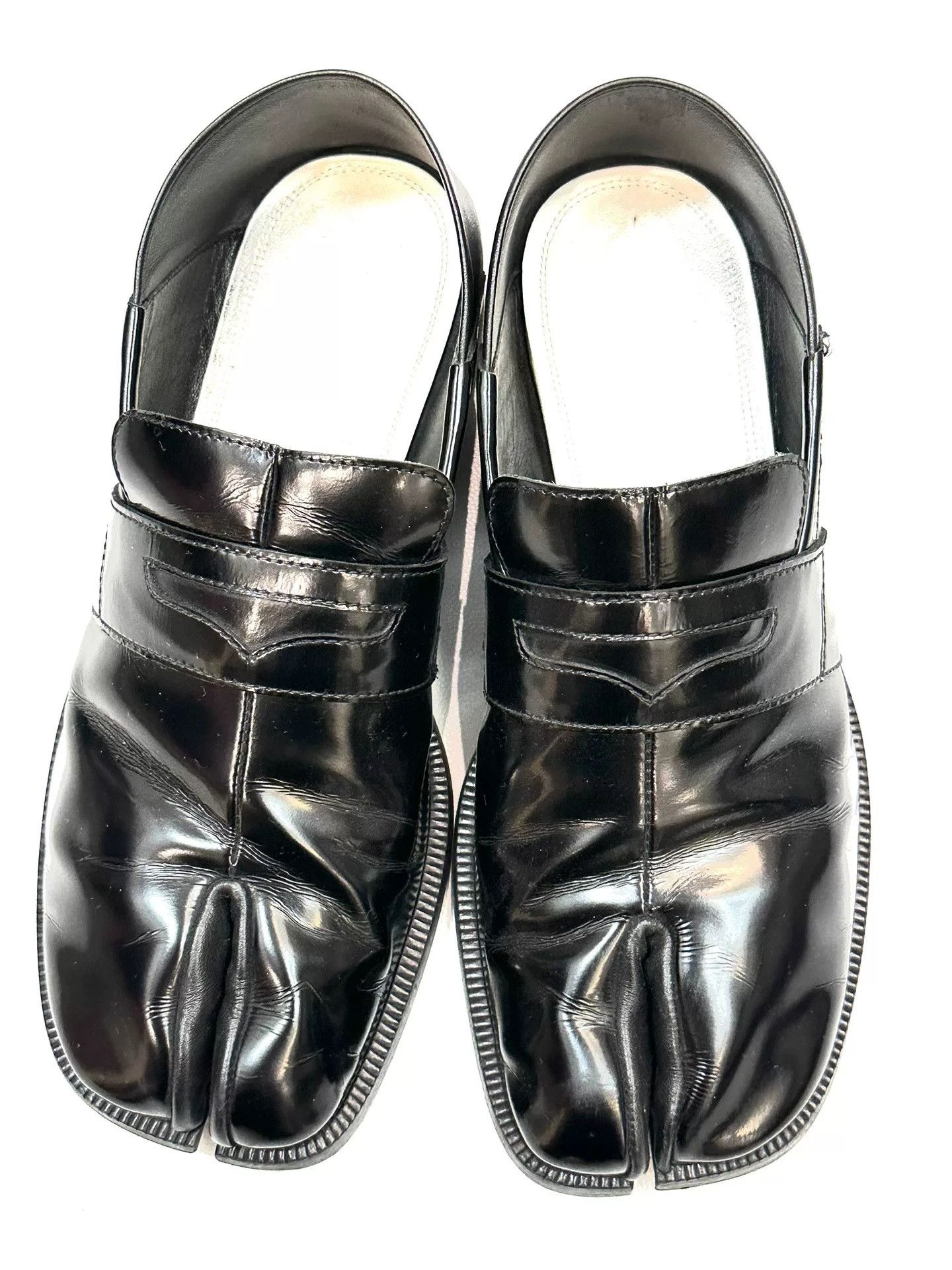 Maison Margiela Maison Margiela Tabi Black Leather Shoes Size US 5 / EU 37 - 1 Thumbnail