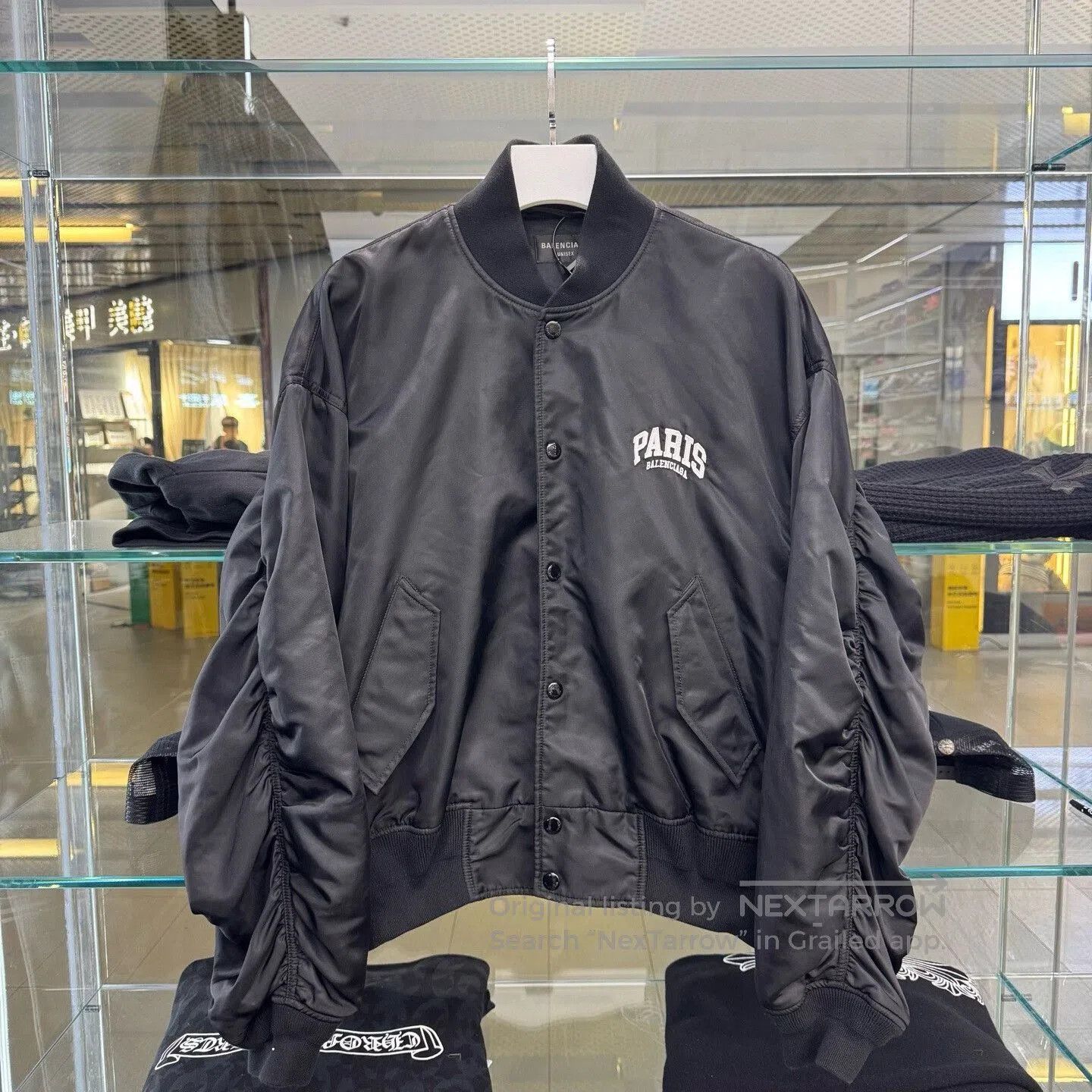 Balenciaga Balenciaga SS23 Runway Shrunk Bomber Jacket Sz.L | Grailed
