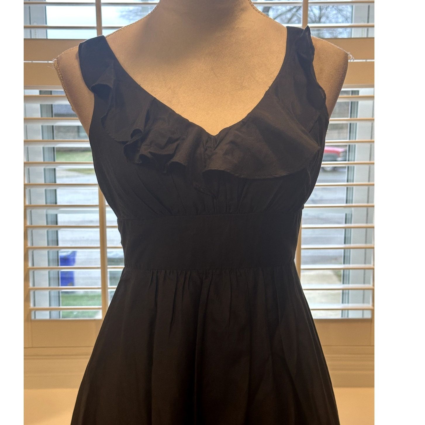 White House Black Market White House Black Market Black Fit Flare Sleeveless Dress 00 Size XXS / US 00 / IT 34 - 2 Thumbnail