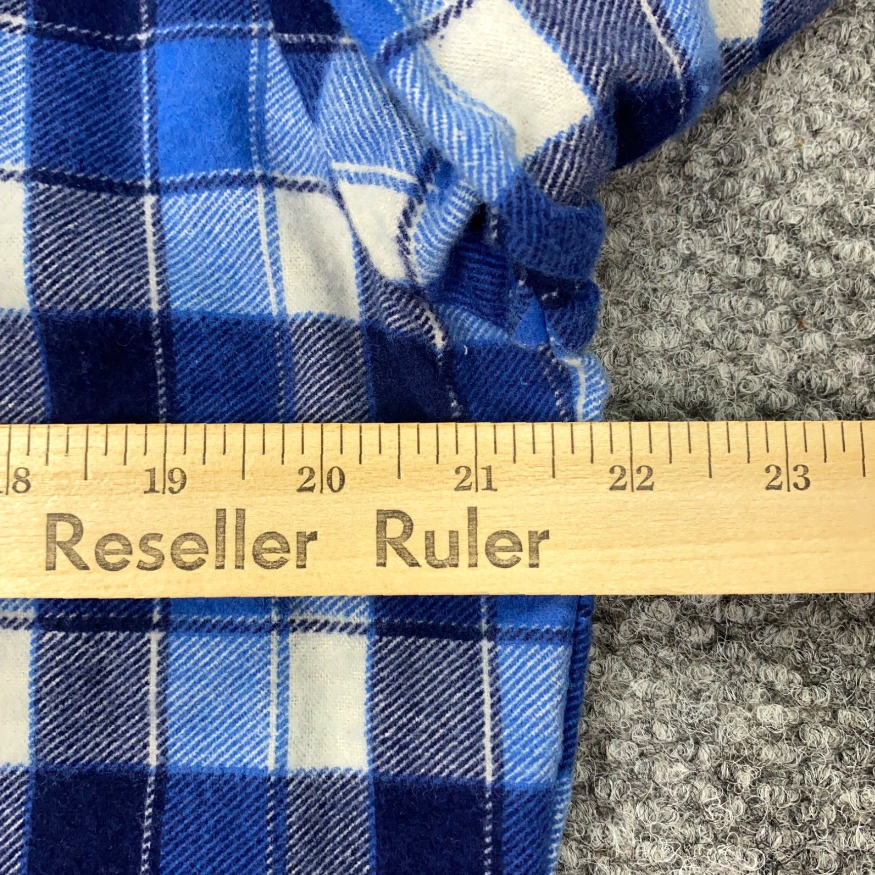 Vintage VINTAGE King Sport Shirt Mens M Blue Plaid Flannel Button-Up 80s Pockets Casual Workwear Size M Mens Size US M / EU 48-50 / 2 - 5 Thumbnail