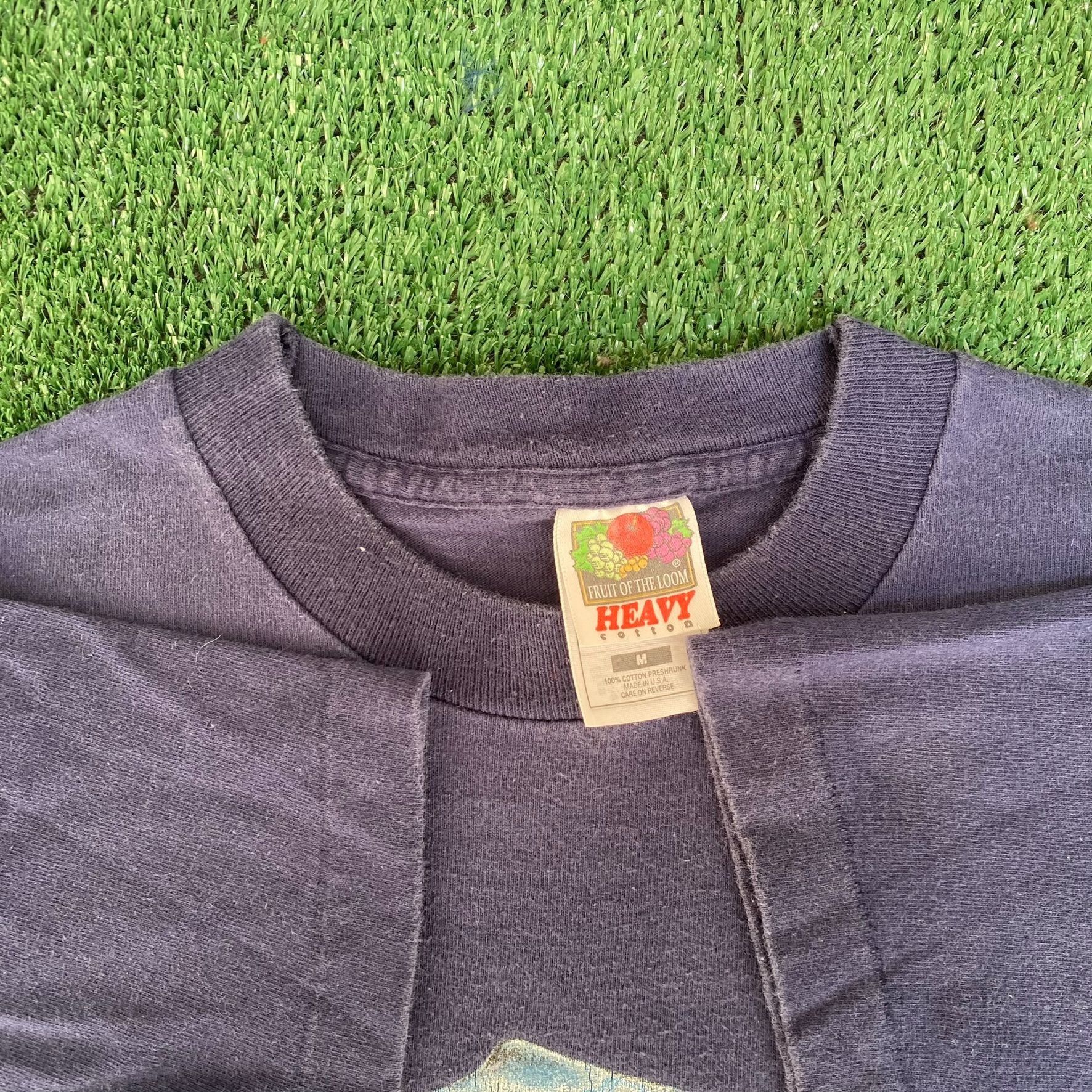 Fruit Of The Loom Vintage 90s Humpback Whale Shirt Ocean Nature Animal Tee Size US M / EU 48-50 / 2 - 5 Thumbnail