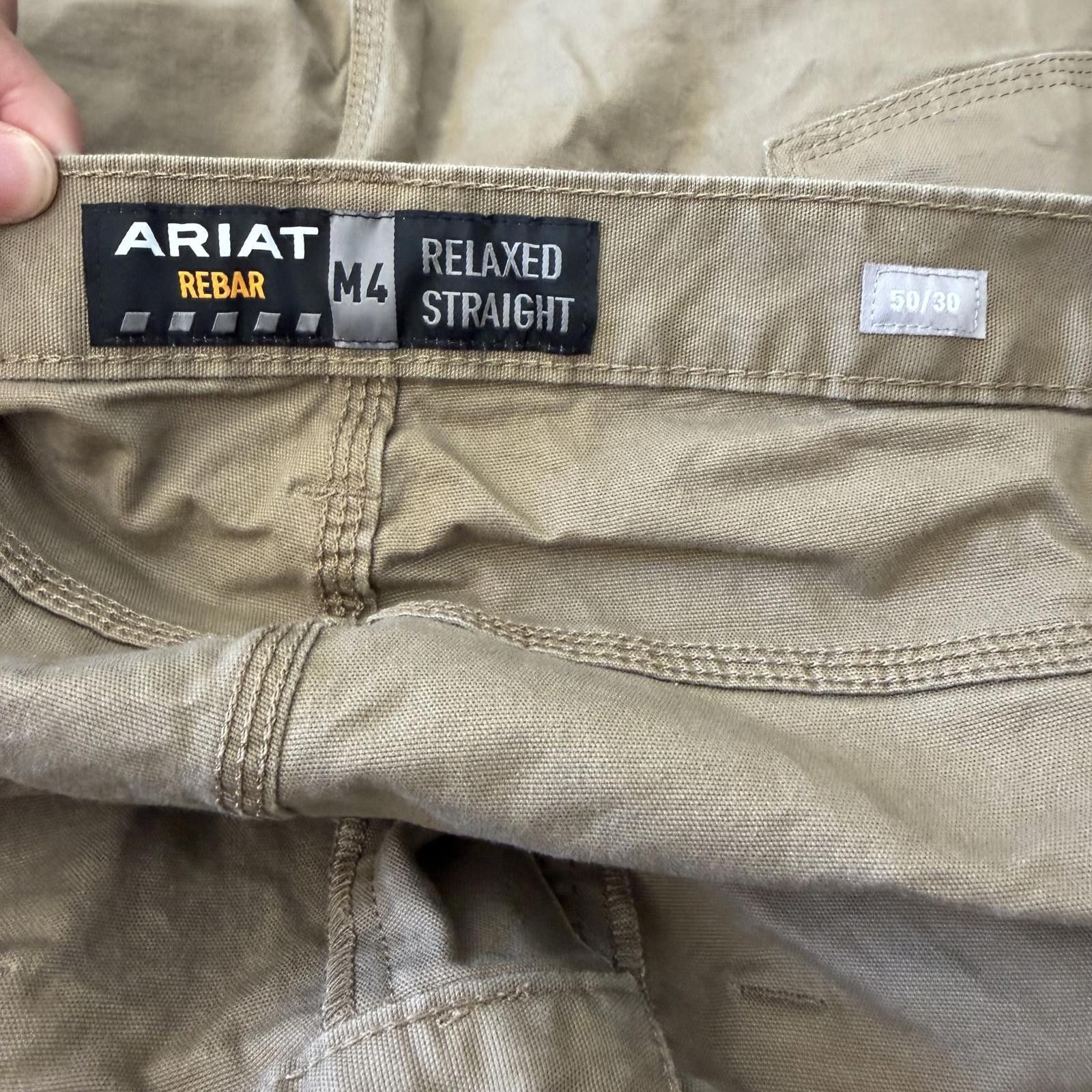 Ariat Ariat Rebar M4 Relaxed Straight Field Khaki Work Pants Size US 44 / EU 60 - 5 Thumbnail