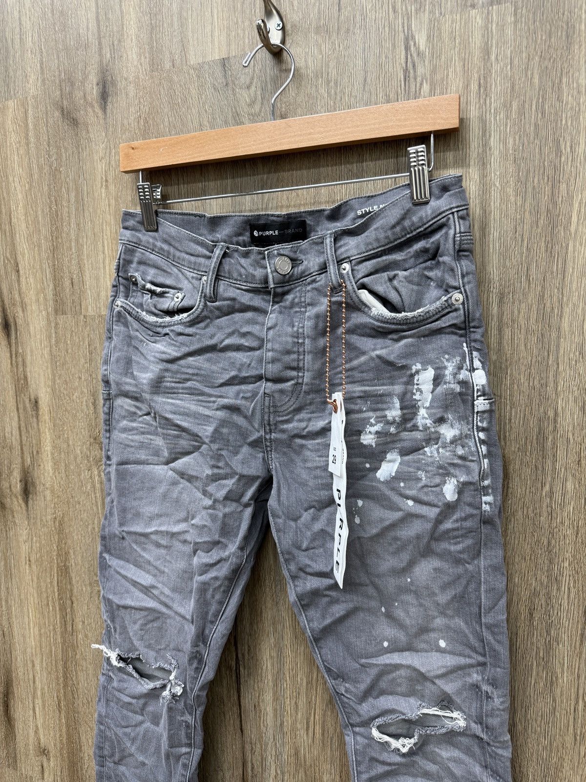 Purple Brand Purple Grey Denim Jeans Size US 29 - 3 Thumbnail